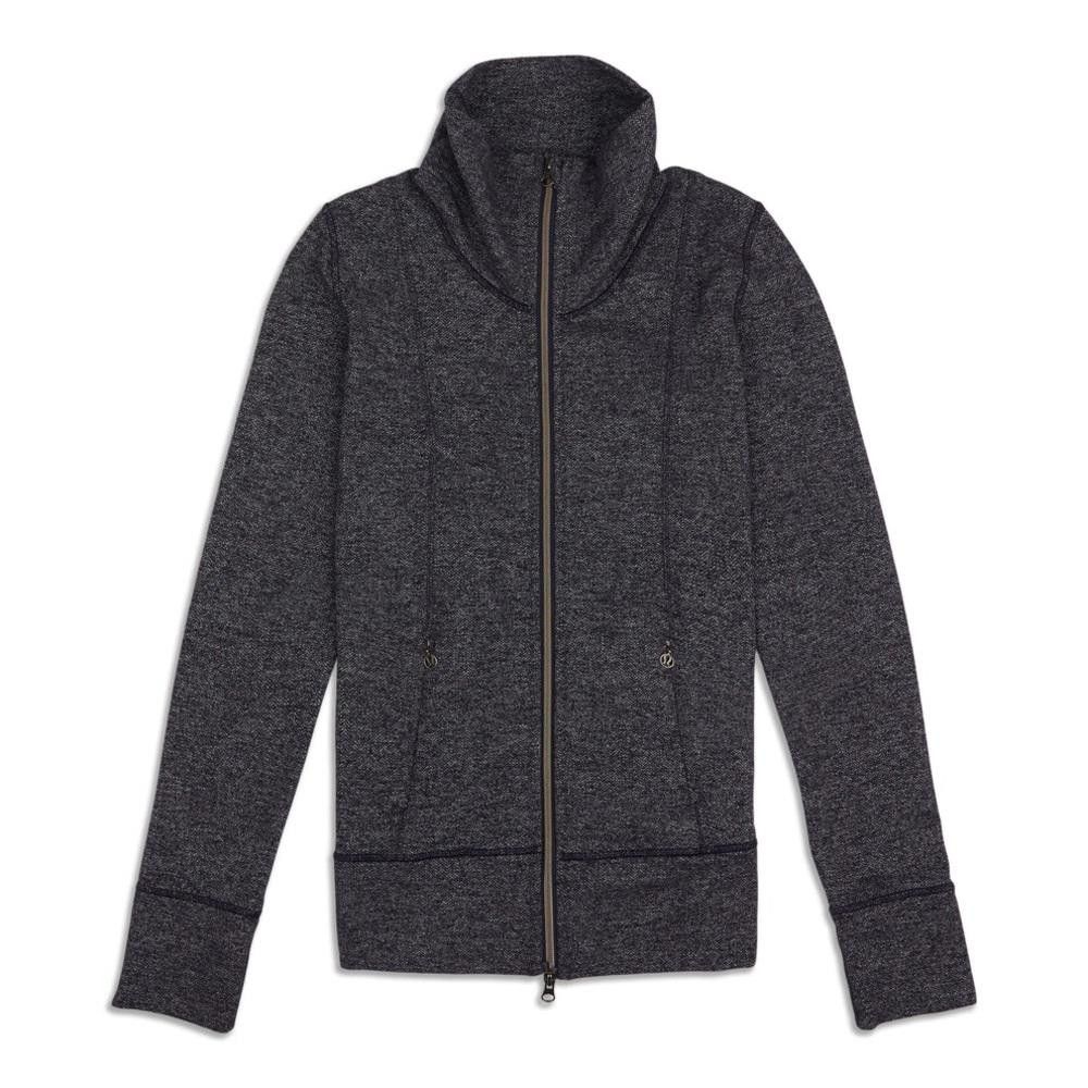 Lululemon Lululemon Daily Yoga Jacket Black Swan / Herringbone Zip 8 Size M / US 6-8 / IT 42-44 - 3 Thumbnail