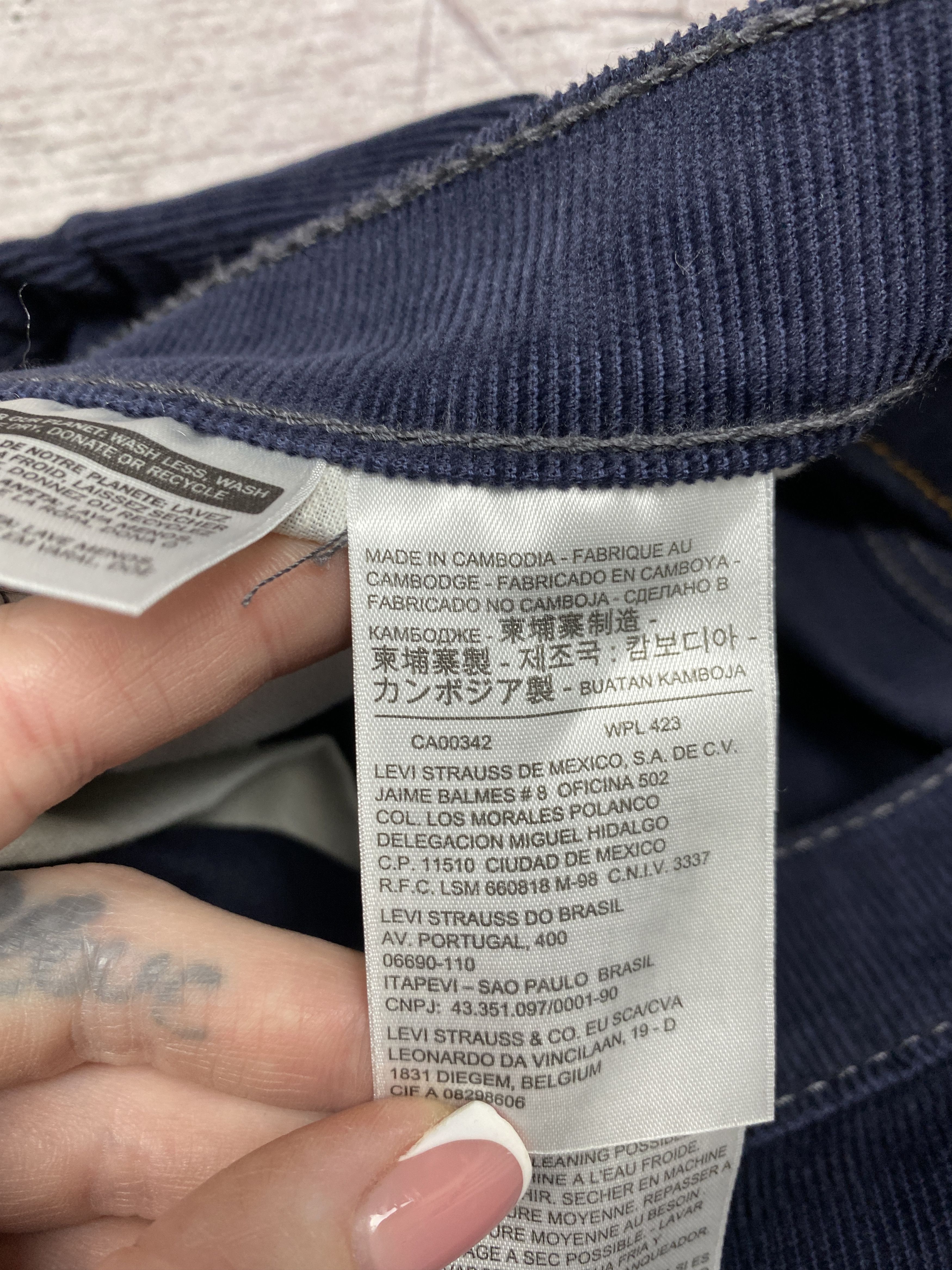 Levi's × Levi's Vintage Clothing Levi's 511 Vintage Mens Corduroy Denim Pants Jeans Size US 31 - 7 Thumbnail