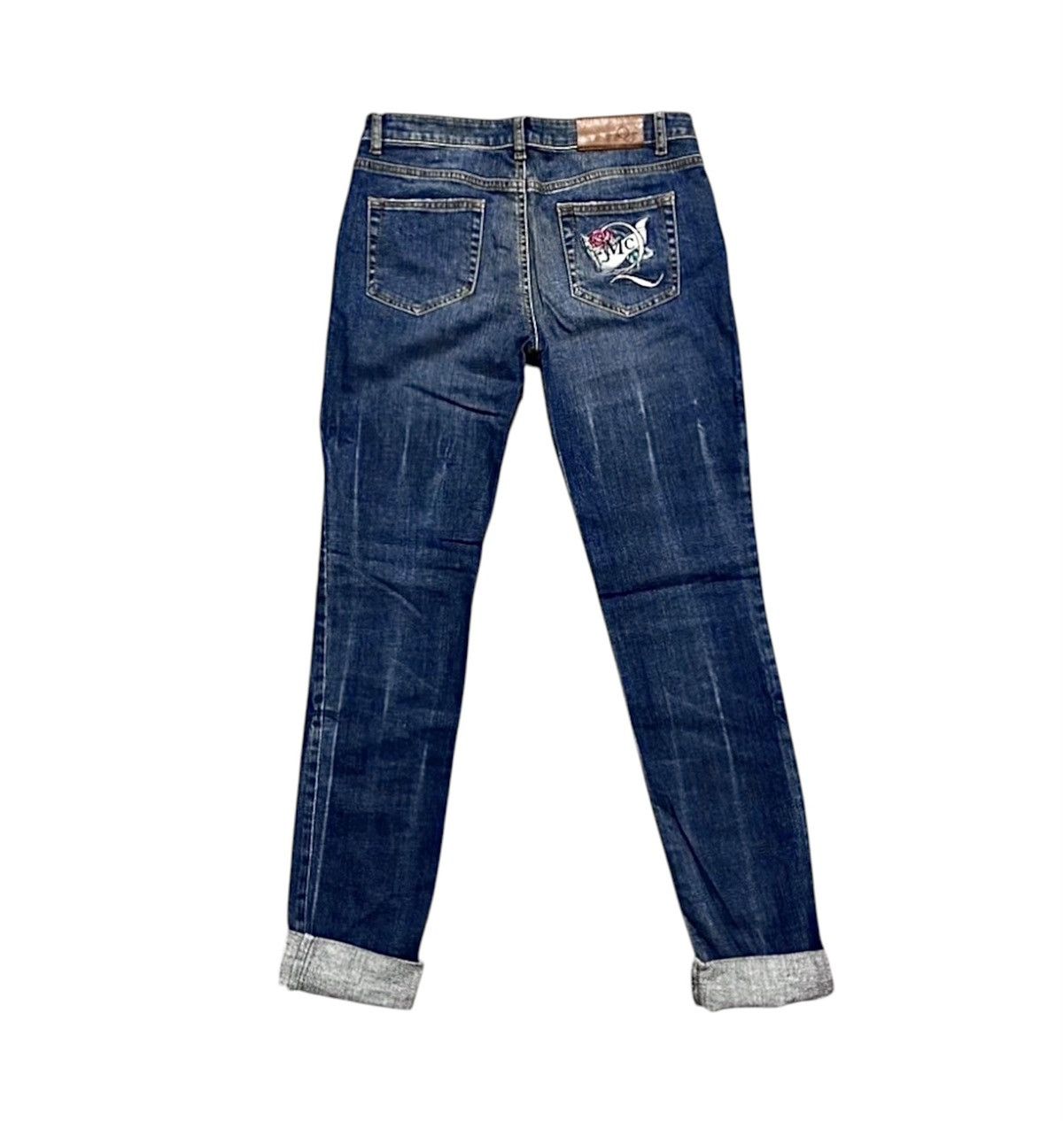 McQ Alexander McQueen Alexander Mcqueen Washed Jeans Denim Embroidered Vintage Size 27" / US 4 / IT 40 - 1 Thumbnail