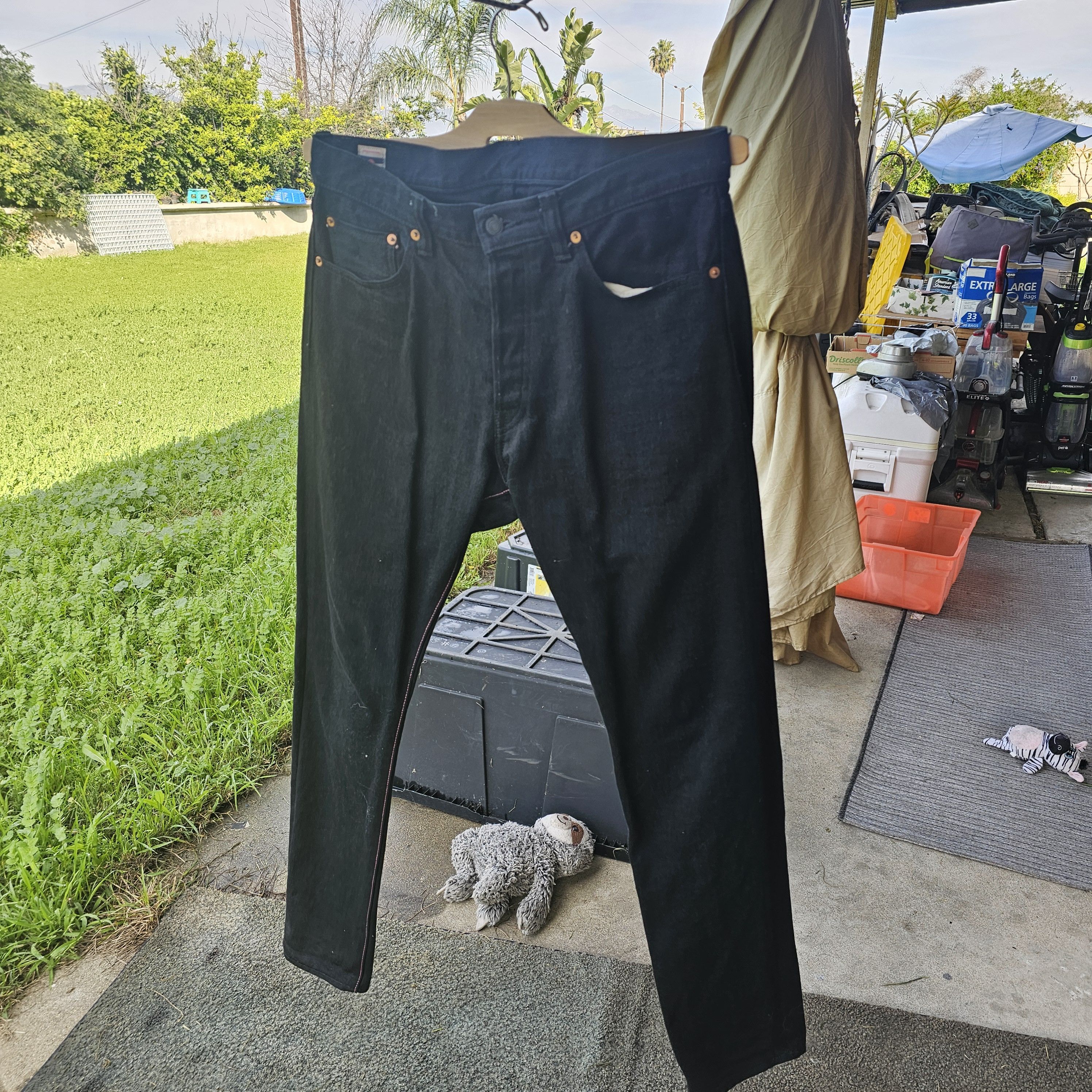 Momotaro Jeans Momotaro 15.7oz Selvedge Black NarrowTapered B0105SP Size US 34 / EU 50 - 1 Thumbnail
