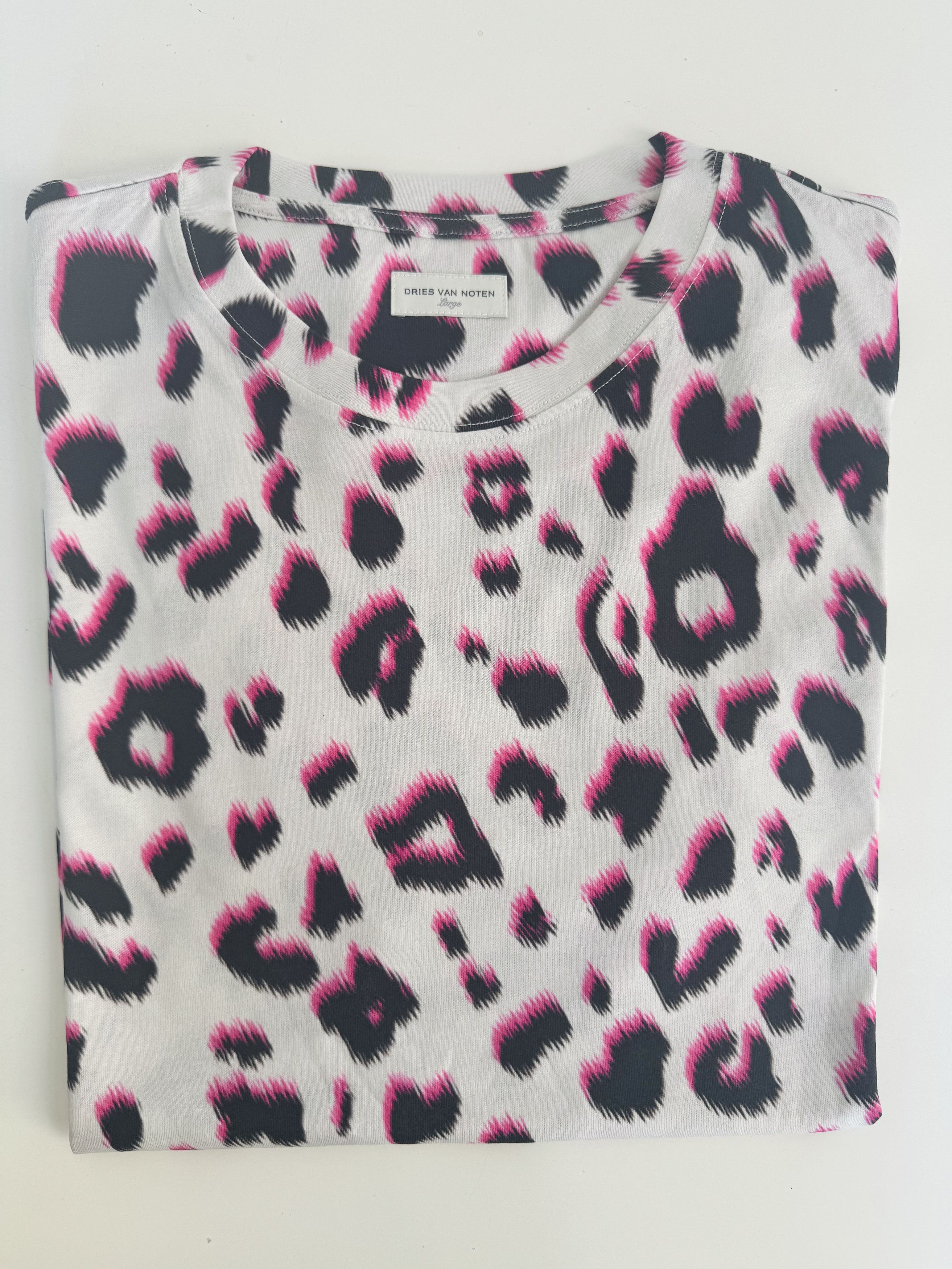 Dries Van Noten Leopard-Print Cotton-Jersey T-Shirt Size US L / EU 52-54 / 3 - 5 Thumbnail