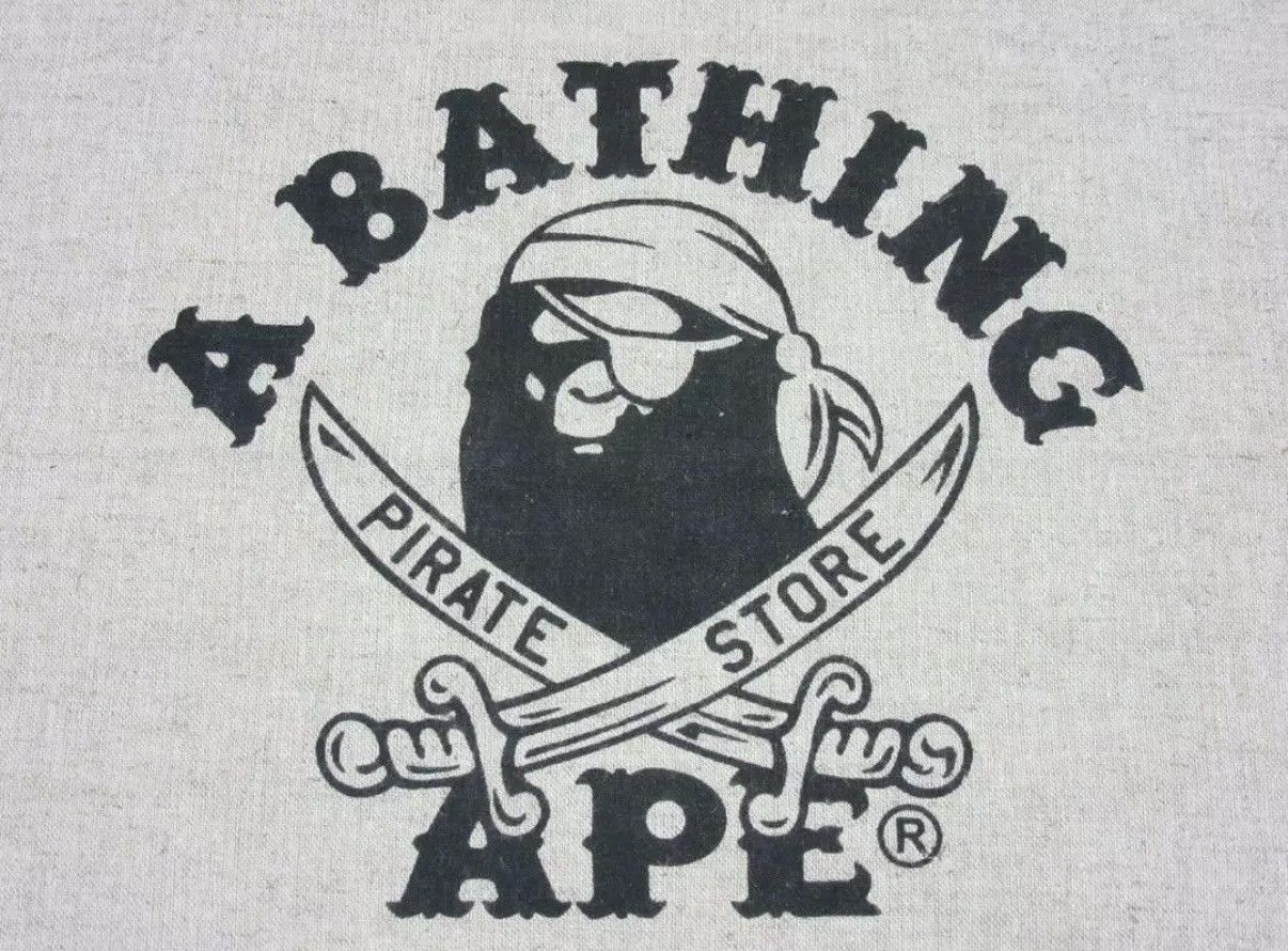 Bape Bathing Ape BAPE Tote Bag Pouch Drawstring Beige Size ONE SIZE - 3 Thumbnail