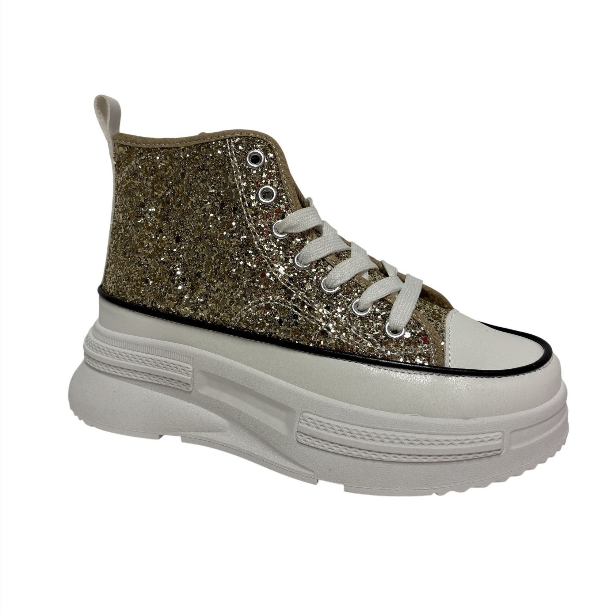 MATA / Rave Nights / Glitter High-Top / Platform / Sneakers