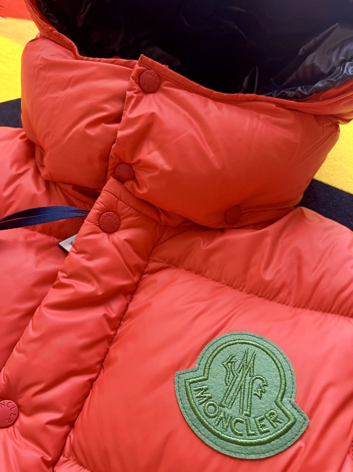 Moncler L Moncler Cyclone Short Down Jacket goose orange vest 2 jn 1 Size US L / EU 52-54 / 3 - 19 Thumbnail