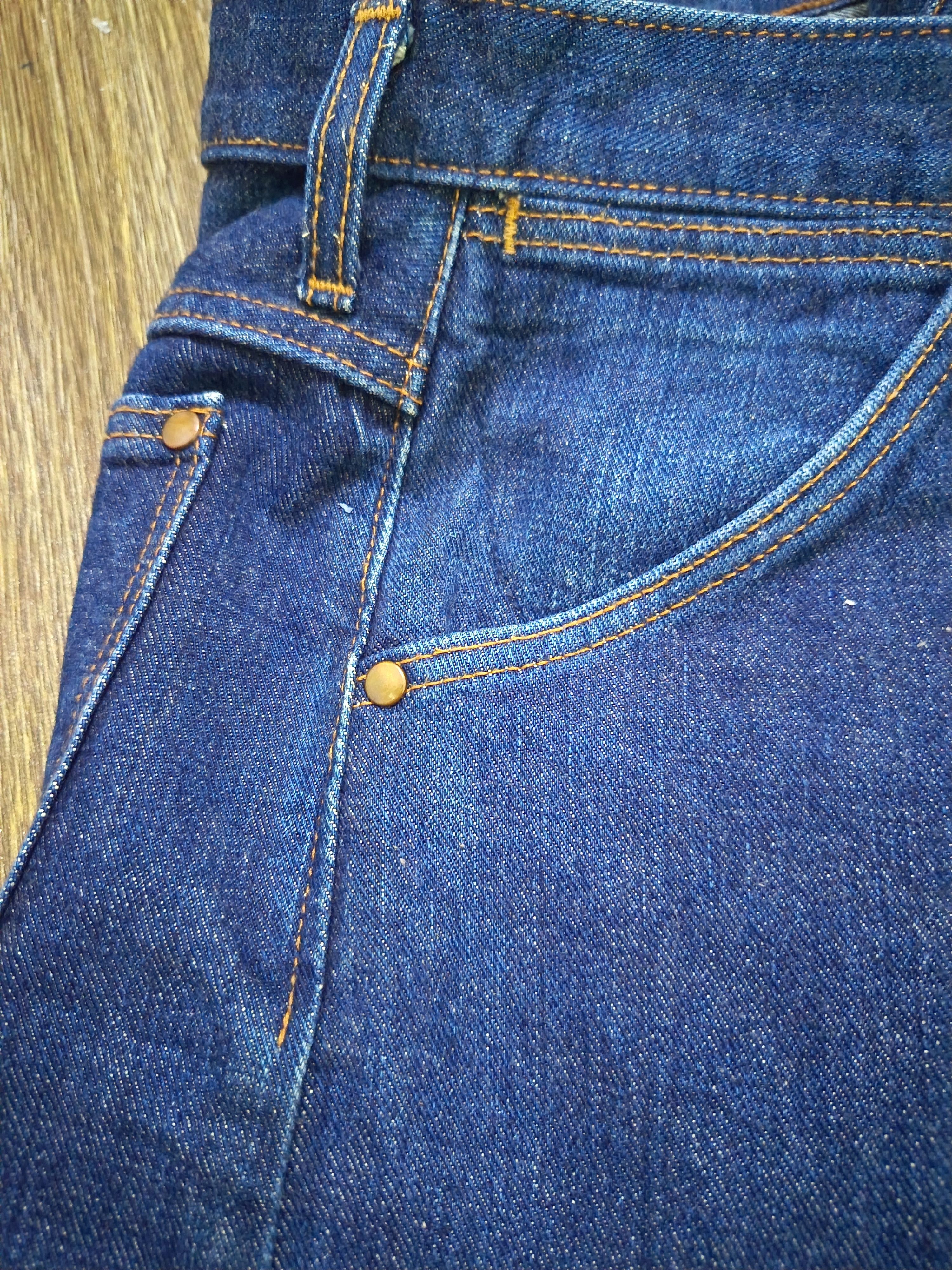 Japanese Brand Vintage maverick blue bell E1101 green selvedge buckle back Size US 30 / EU 46 - 14 Thumbnail