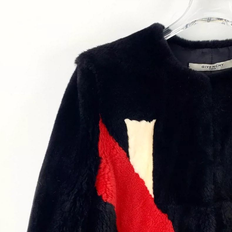 Givenchy Givenchy Givenchy Black Long Sleeve Faux Fur Coat -2507 Size US S / EU 44-46 / 1 - 3 Thumbnail