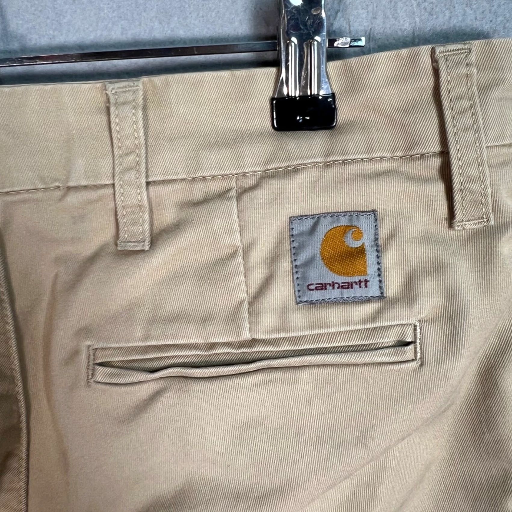 Carhartt Wip VINTAGE Carhartt WIP Work In Progress Mens Sid Pant 29 X 30 Beige Cotton Blend Size US 29 - 3 Thumbnail