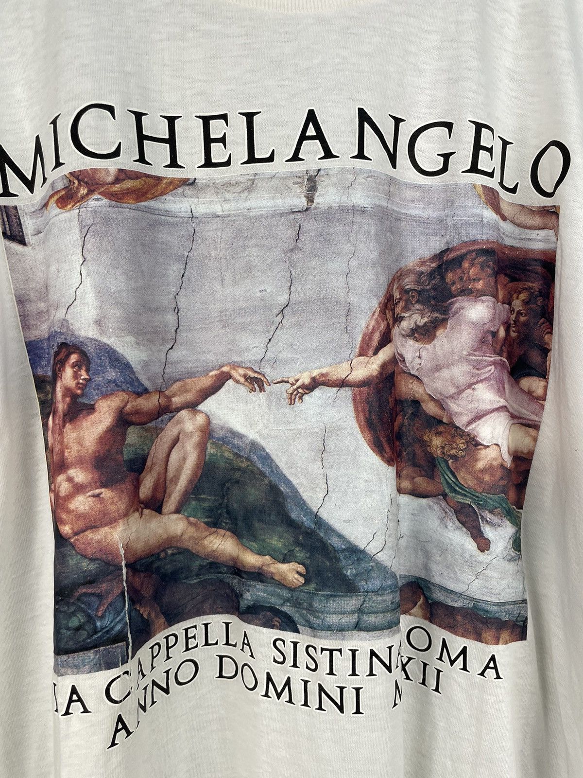 Vintage Vintage 90s Michel Angelo art photo t shirt Size US XL / EU 56 / 4 - 4 Thumbnail