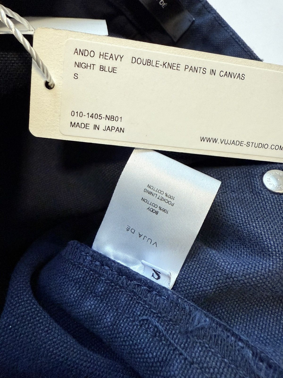 Vuja De VUJA DÉ ANDO HEAVY DOUBLE-KNEE PANTS IN CANVAS Size US 30 / EU 46 - 5 Thumbnail
