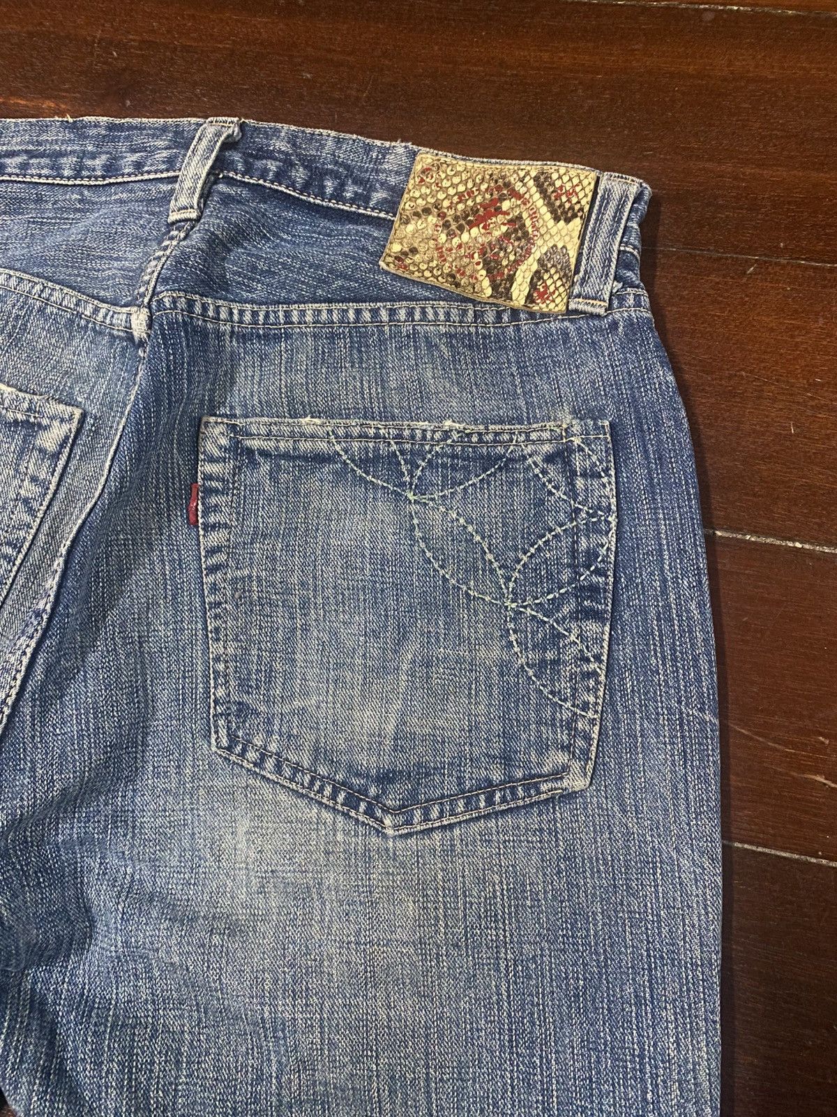 Sugar Cane Rare vintage SUGAR CANE OKINAWA JEAN distressed rework boro Size US 31 - 18 Thumbnail