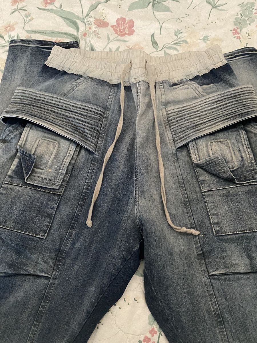 Rick Owens Drkshdw Rick Owens Drkshdw Hustler Creatch Denim Pants Size US 32 / EU 48 - 3 Thumbnail