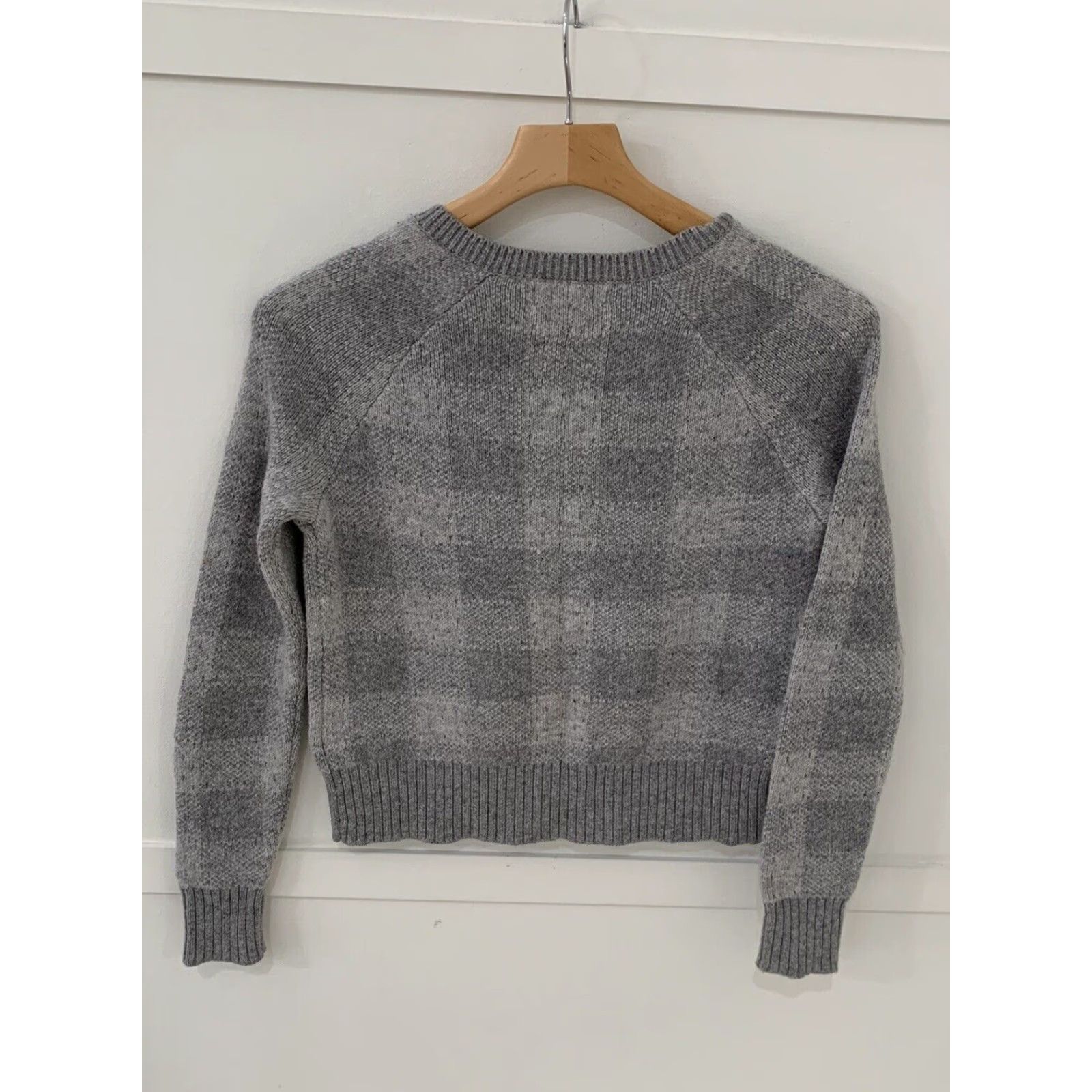 Banana Republic BANANA REPUBLIC Petite Womens Pullover Sweater Gray XS Soft Size XS / US 0-2 / IT 36-38 - 2 Thumbnail