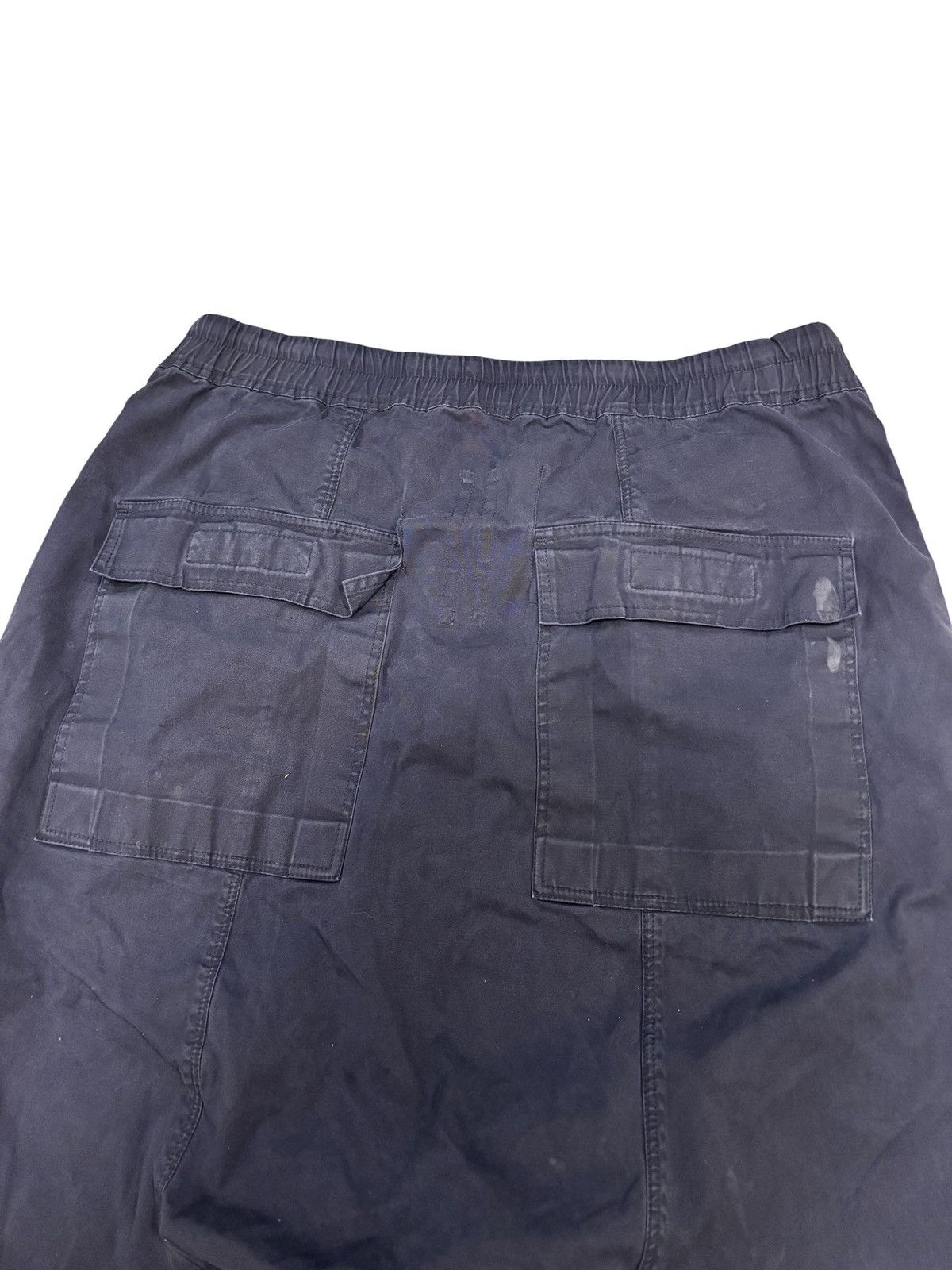 Rick Owens Drkshdw Rick Owens Drawstring Cropped Navy EDFU Drop Crotch Pants Size US 34 / EU 50 - 7 Thumbnail
