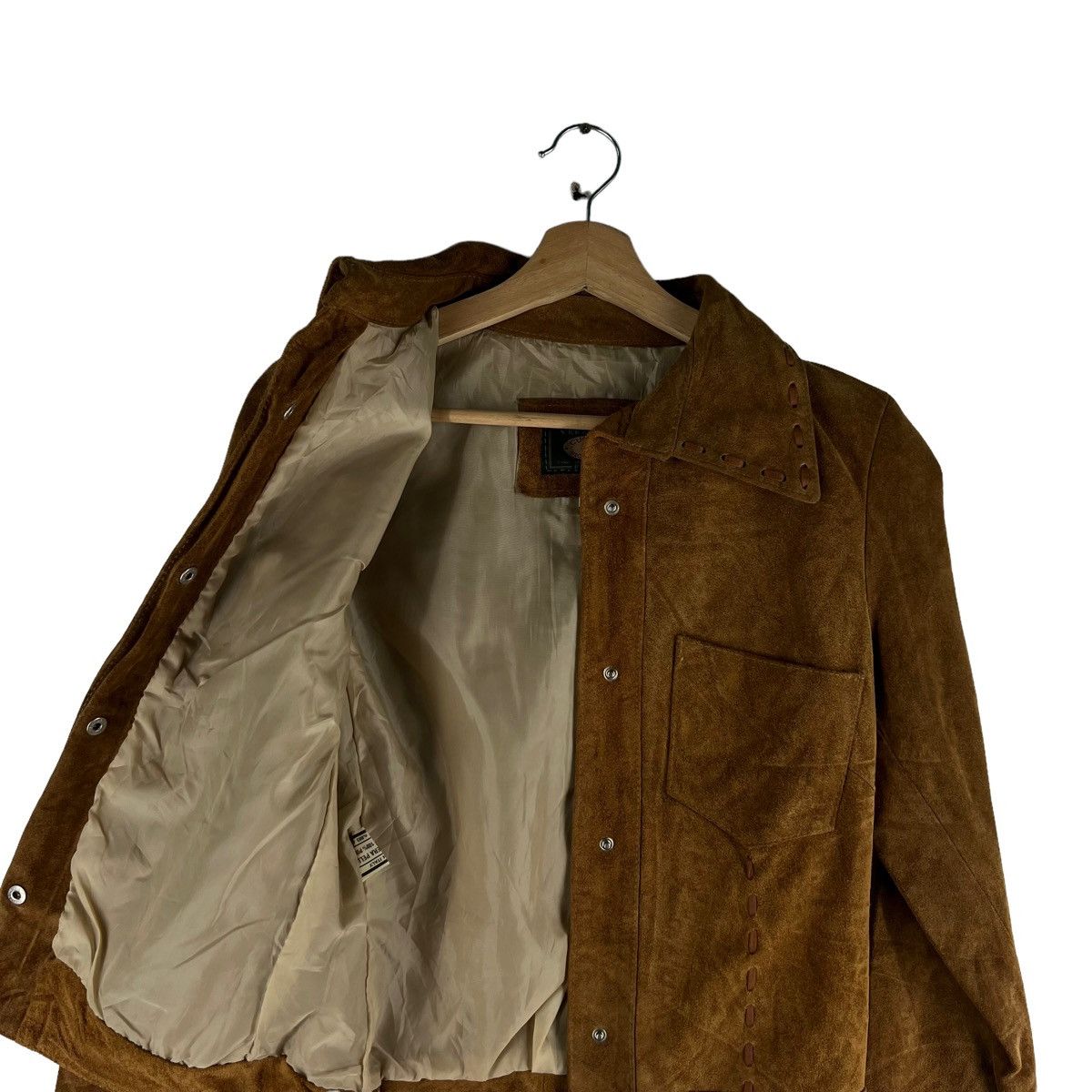 Vera Pelle Biker Leather Jacket Suede Vera Pelle Cuoieria Issey Miyake Size S / US 4 / IT 40 - 9 Thumbnail