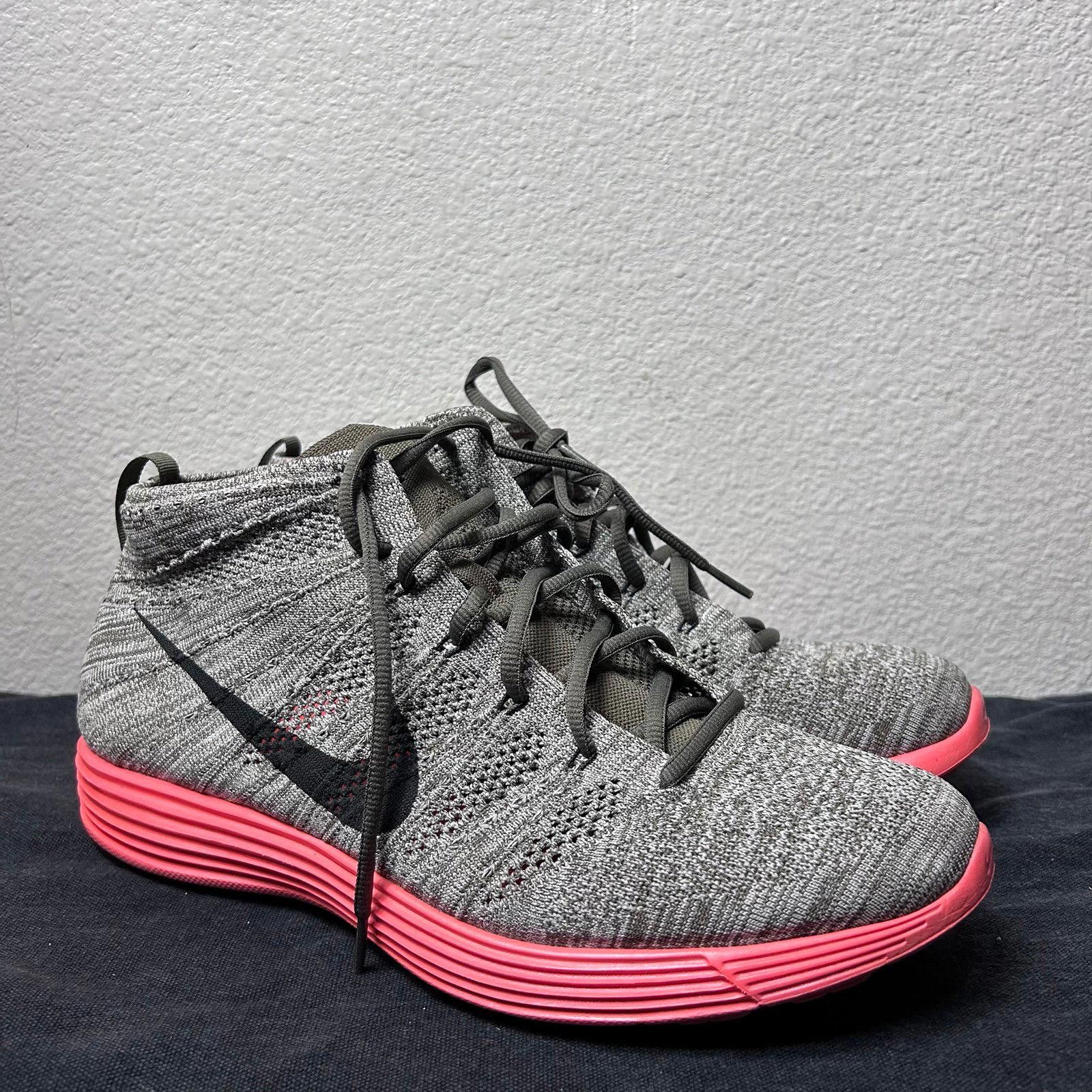 Nike Nike Lunar Flyknit Chukka (Grey / Red Sole) Size US 11.5 / EU 44-45 - 3 Thumbnail