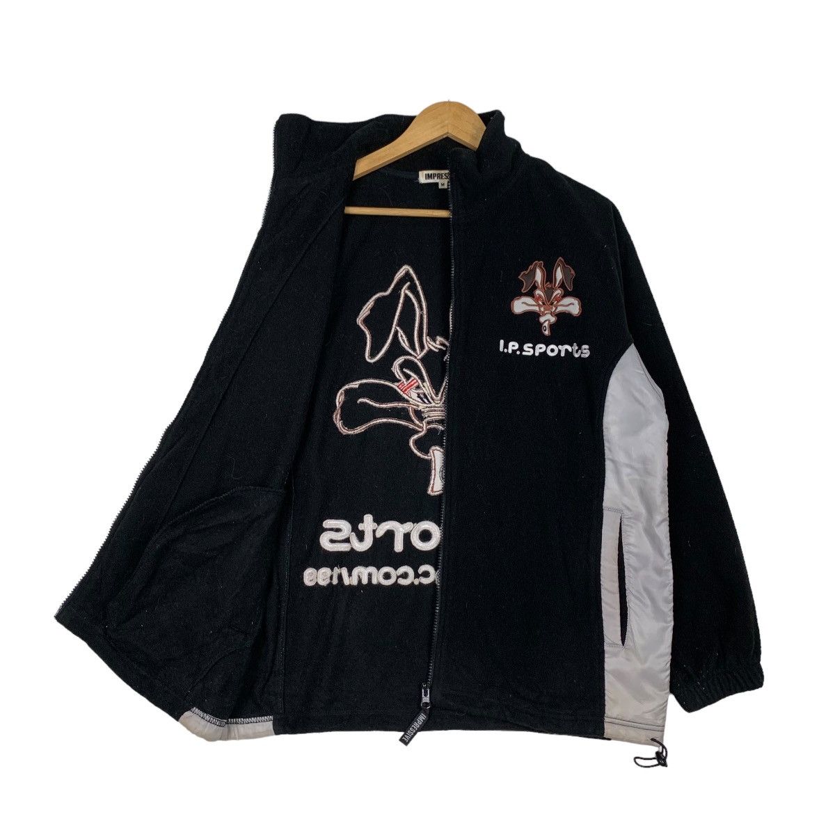 Japanese Brand IMPRESSIVE IP Sports Bunny Face Fleece Jacket #1078-C49 Size US M / EU 48-50 / 2 - 9 Thumbnail