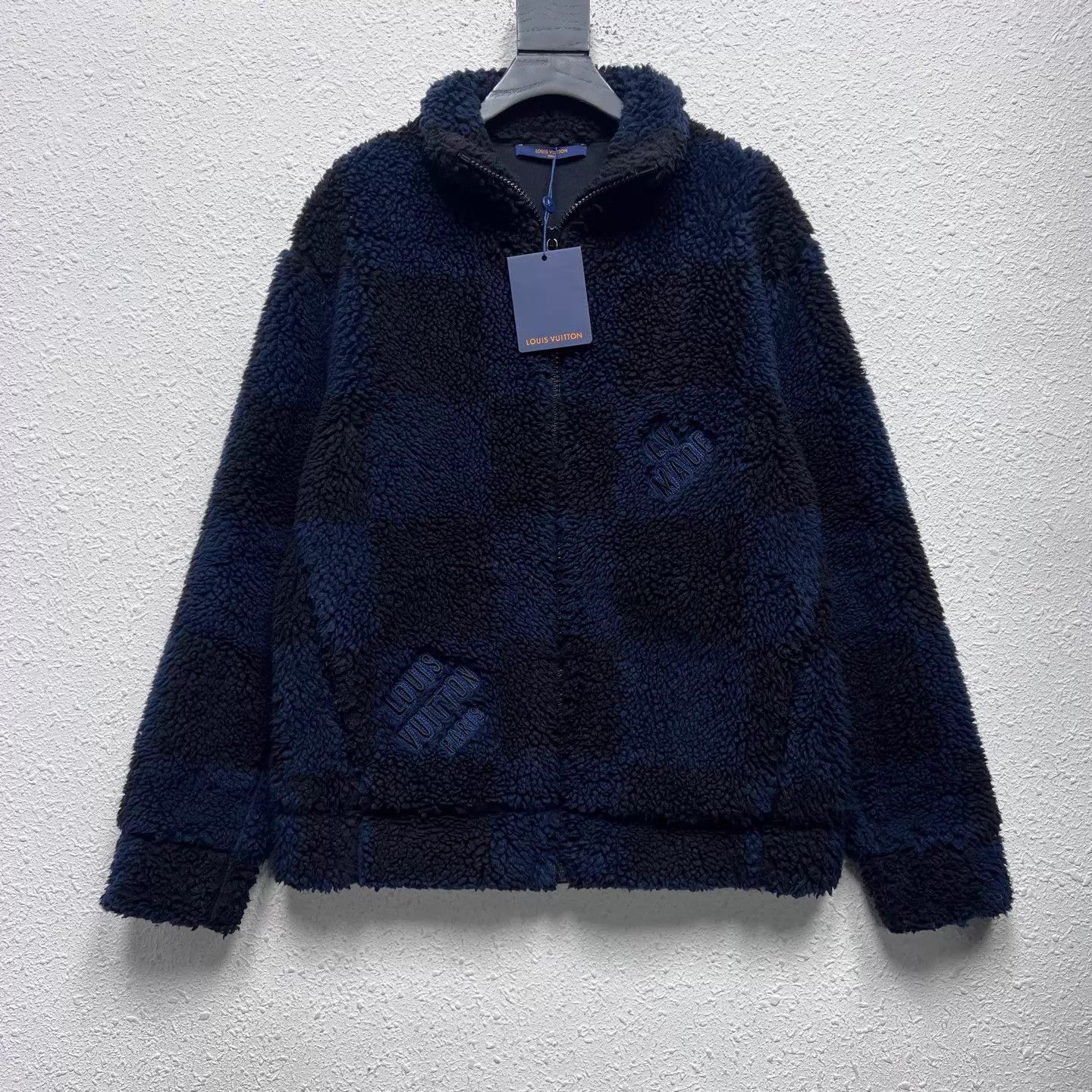 Louis Vuitton LV Nigo Black Blue Monogram Teddy Jacket M Size US M / EU 48-50 / 2 - 1 Thumbnail