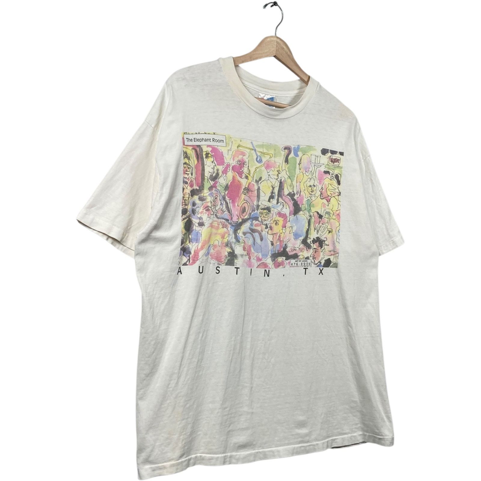 Hanes Vintage Hanes Graphic Tee The Elephant Room Crewneck T-Shirt Size US XL / EU 56 / 4 - 4 Thumbnail