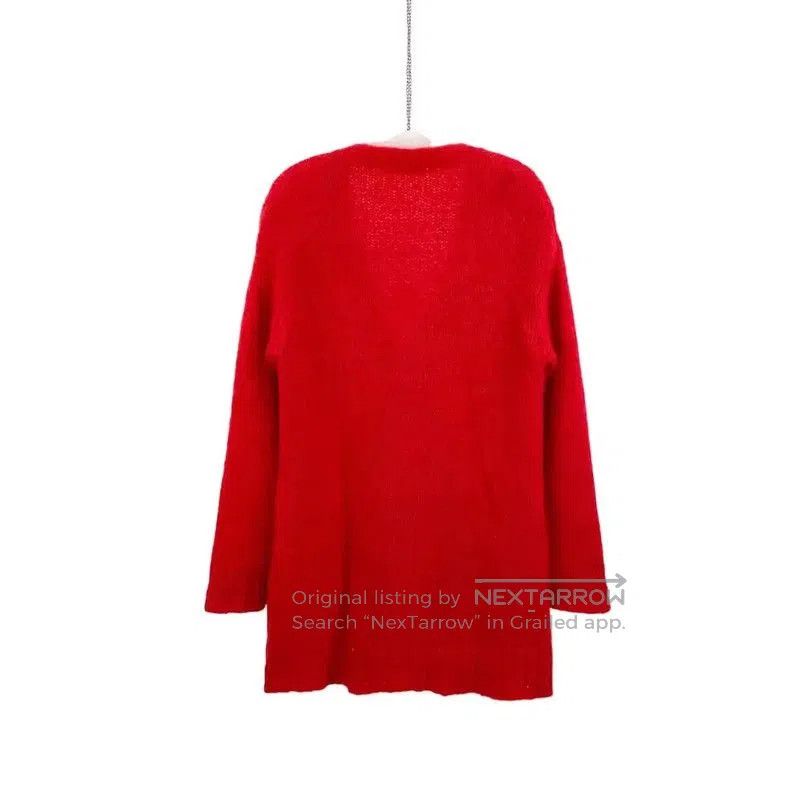 Max Mara MaxMara Red Mohair Women's Cardigan . Size M / US 6-8 / IT 42-44 - 2 Thumbnail
