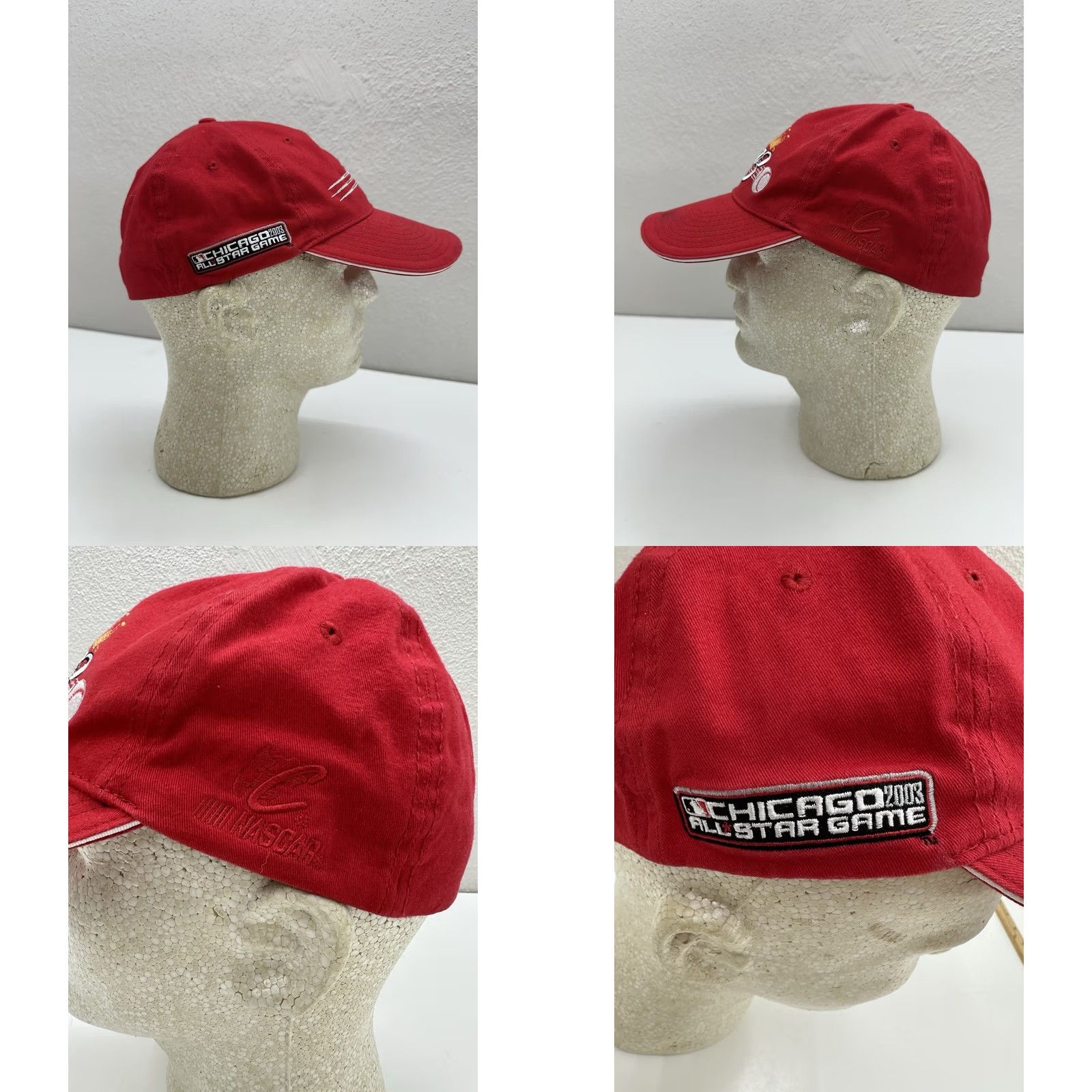 Chase Authentics Chase Authentics Fitted Hat Red NBA Chicago All Star Game 2003 Red Budweiser Mens Baseball Cap One Size Vintage Size ONE SIZE - 8 Thumbnail