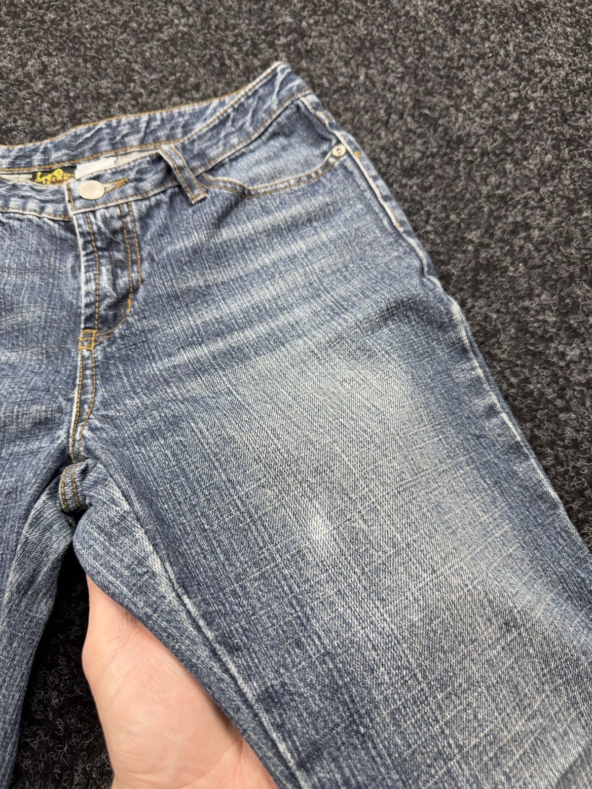 Lee Archive 90s Retro Lee Japan Y2K Flare Denim Jeans Low Rise Size 28" / US 6 / IT 42 - 6 Thumbnail