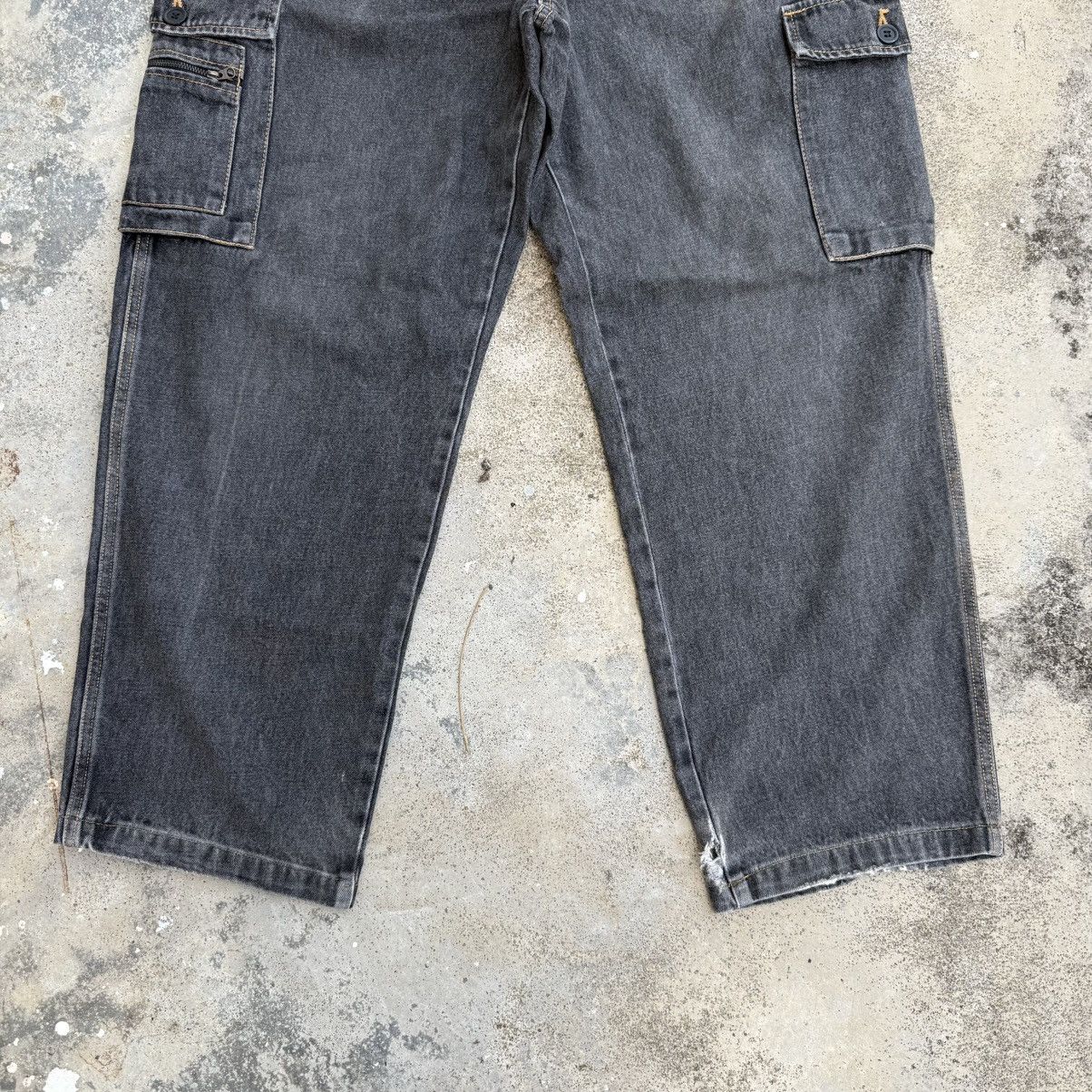 Japanese Brand VINTAGE EVENRIVER FADED BLACK JEAN DENIM CARGO PANTS Size US 34 / EU 50 - 3 Thumbnail