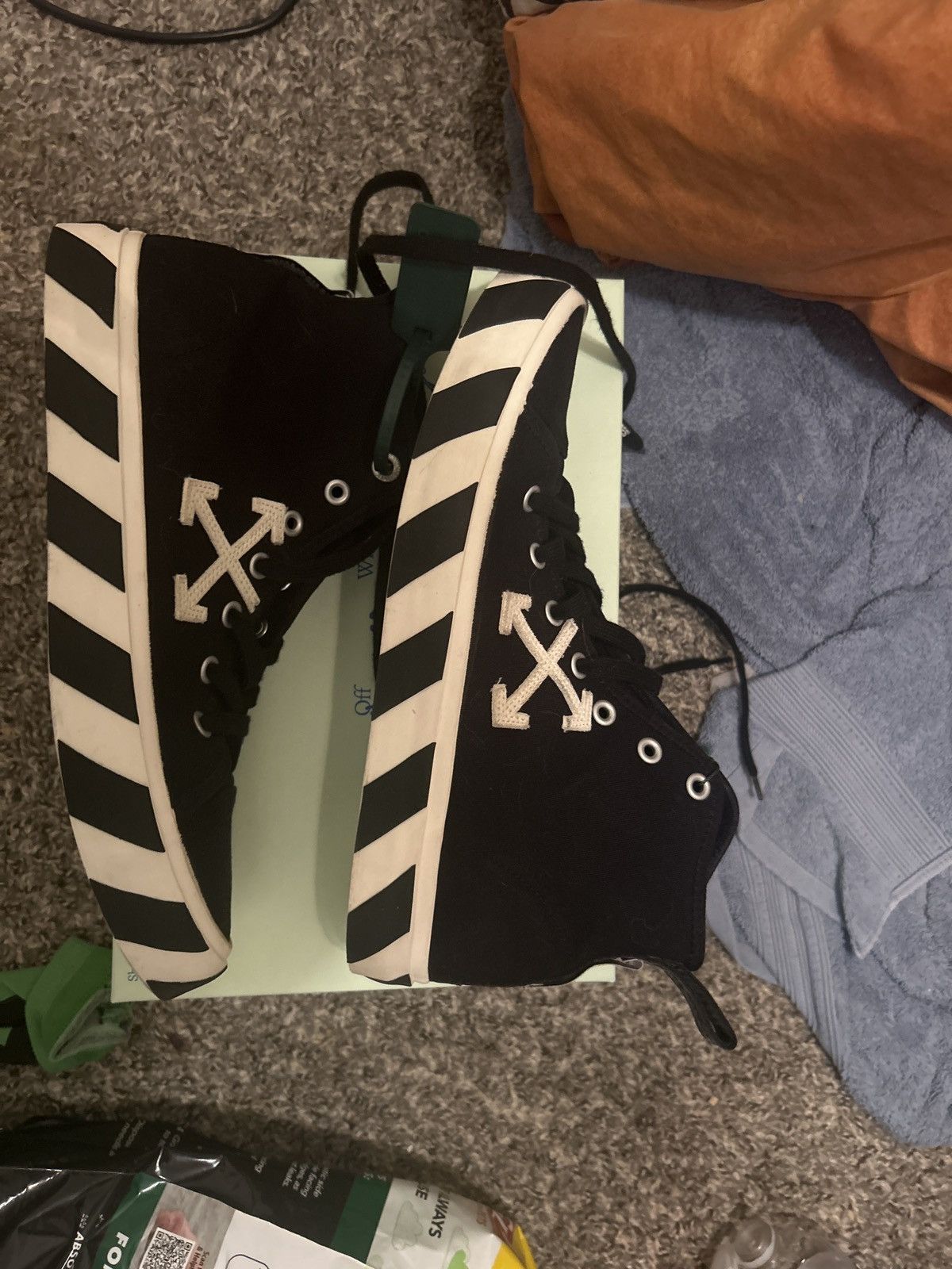 Off-White Off white vulc mid-top Size US 11.5 / EU 44-45 - 2 Thumbnail