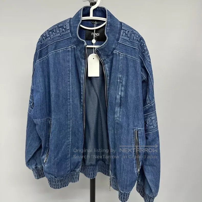 Fendi Fendi Blue Denim Jacket Size US S / EU 44-46 / 1 - 1 Thumbnail