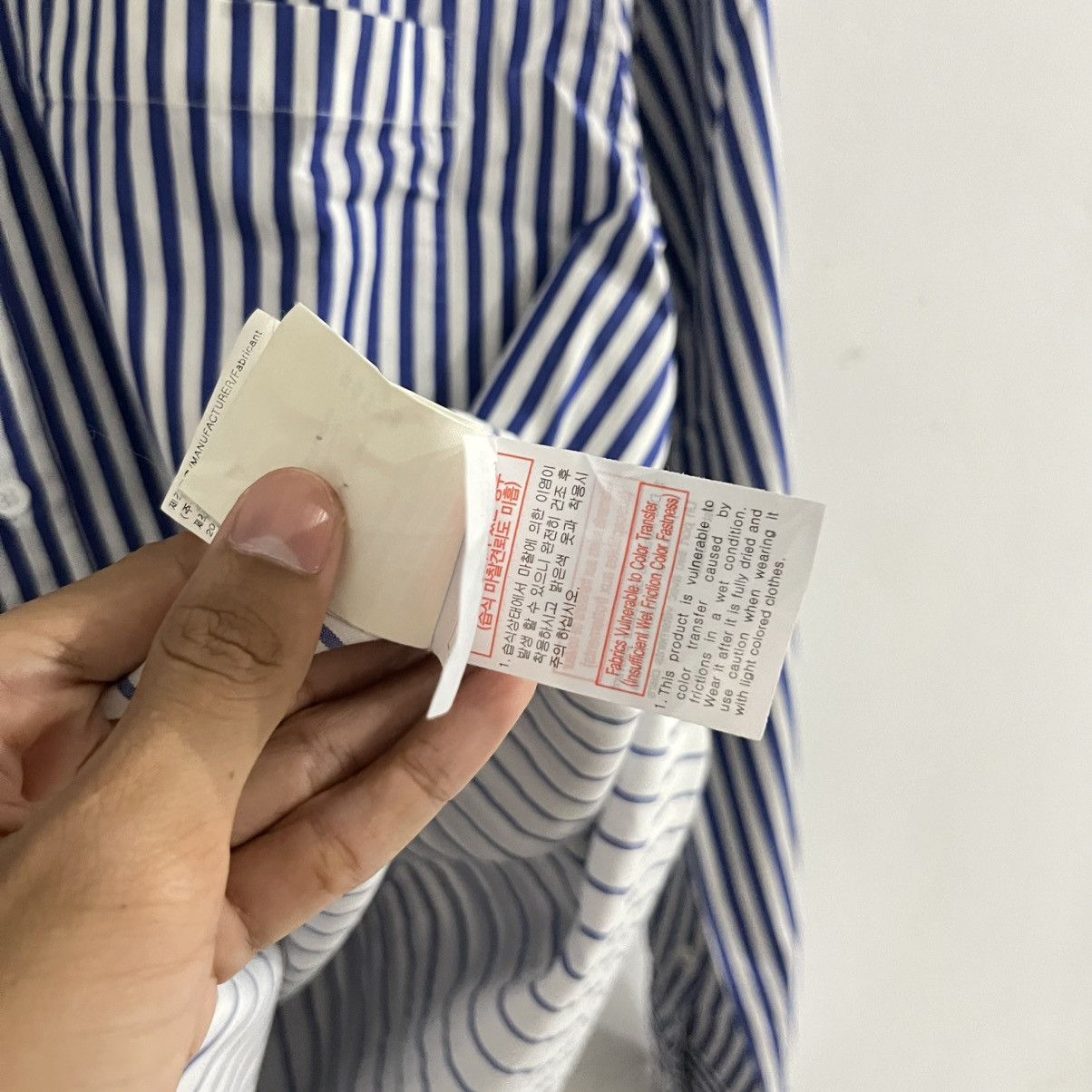 Solid Homme Solid Homme Wooyoungmi - Striped Layered Longsleeve Shirt Size US L / EU 52-54 / 3 - 8 Thumbnail