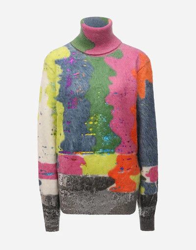 Dolce & Gabbana o1y0925 Turtleneck Sweater in Multicolor Size XS / US 0-2 / IT 36-38 - 1 Thumbnail