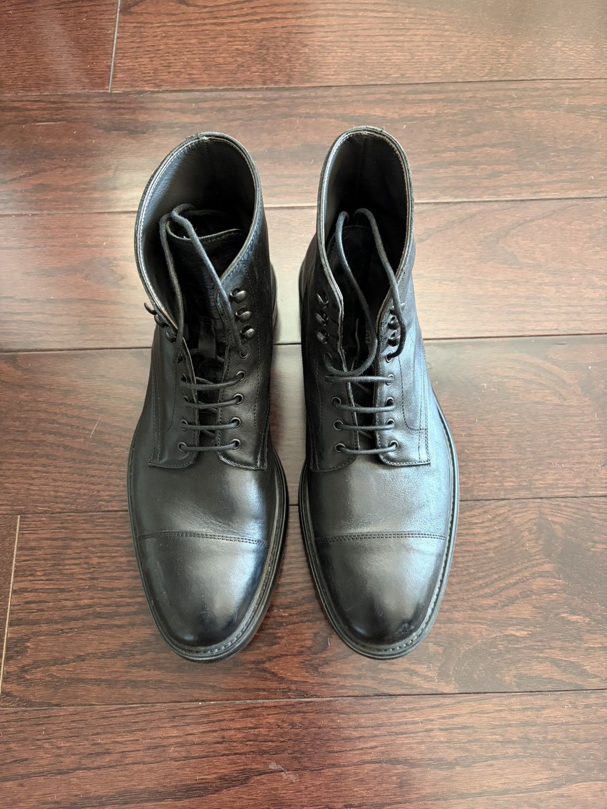 To Boot New York Major Black Captoe Lace Boot Size US 9.5 / EU 42-43 - 3 Thumbnail