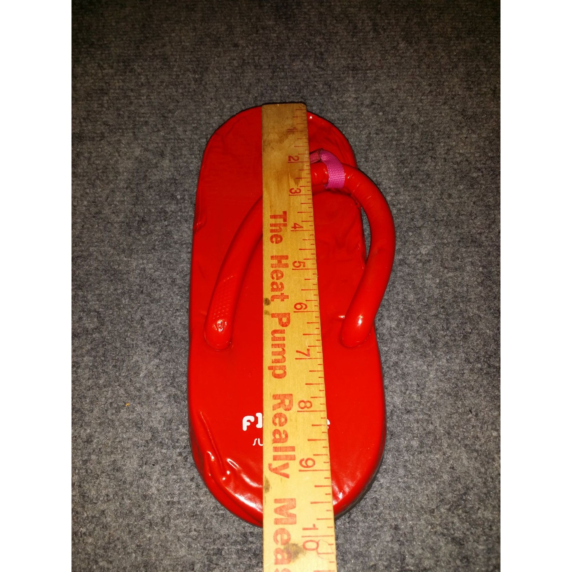 Malibu Sandals FLOATIE Sugar Shoes Y2k 90s Vintage Red Floating Flip Flop S Size US 9 / IT 39 - 5 Thumbnail