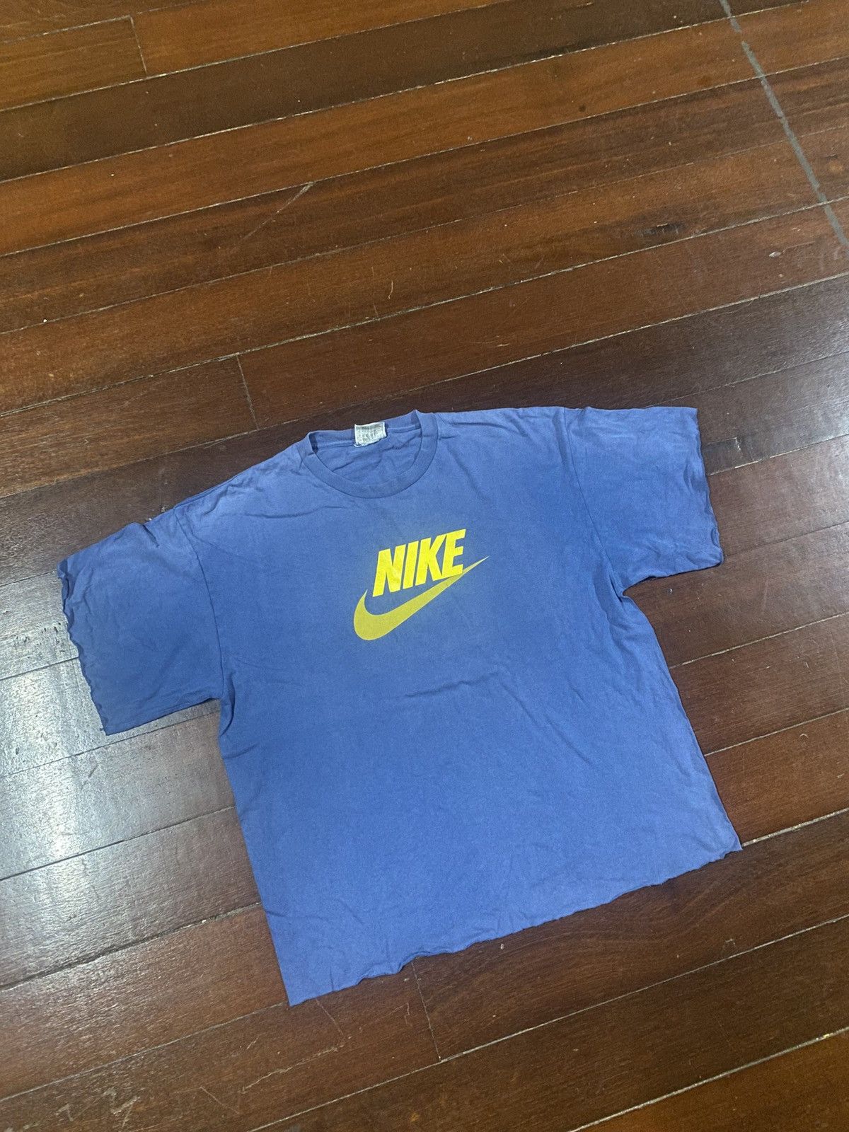 Nike Vintage Nike Big Swoosh Centr Logo Oversized Y2K distressed Size US L / EU 52-54 / 3 - 2 Thumbnail