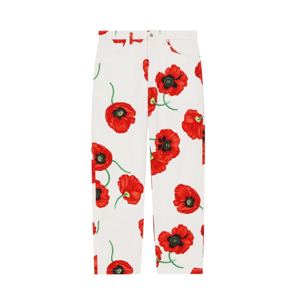 Kenzo o1mle0724 Floral Printed Loose Fit Pants in Multicolor Size US 32 / EU 48 - 1 Thumbnail
