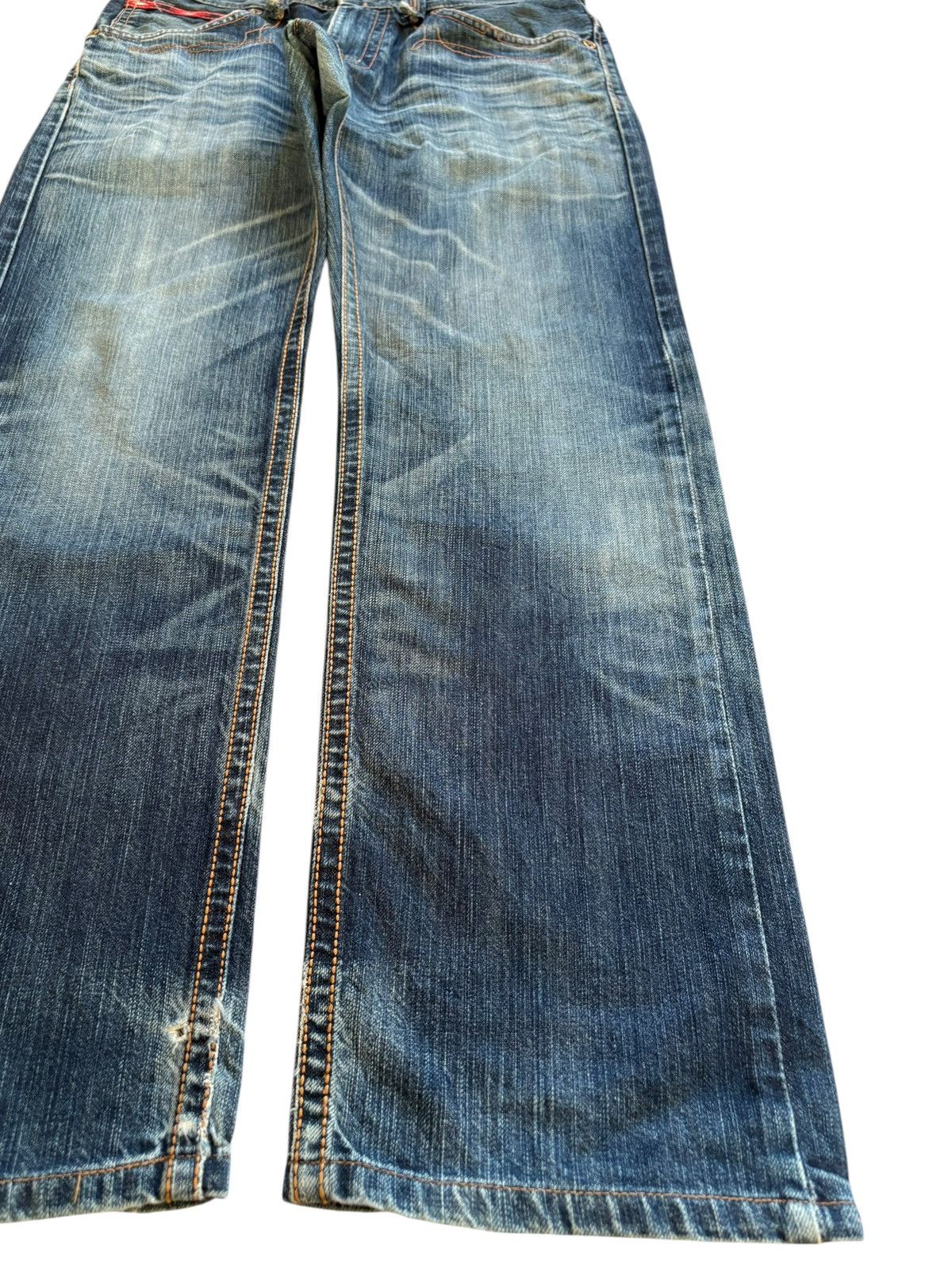 Edwin × Japanese Brand Exclusive Vintage Edwin Faded Mud Wash Loose Baggy Jeans Size US 32 / EU 48 - 7 Thumbnail