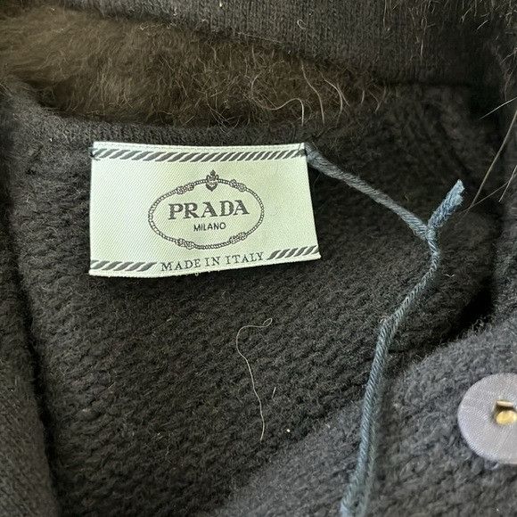 Prada Prada AW14 Wool Fox Fur Collar A Line Sweater Knit Cardigan Size XS / US 0-2 / IT 36-38 - 8 Thumbnail