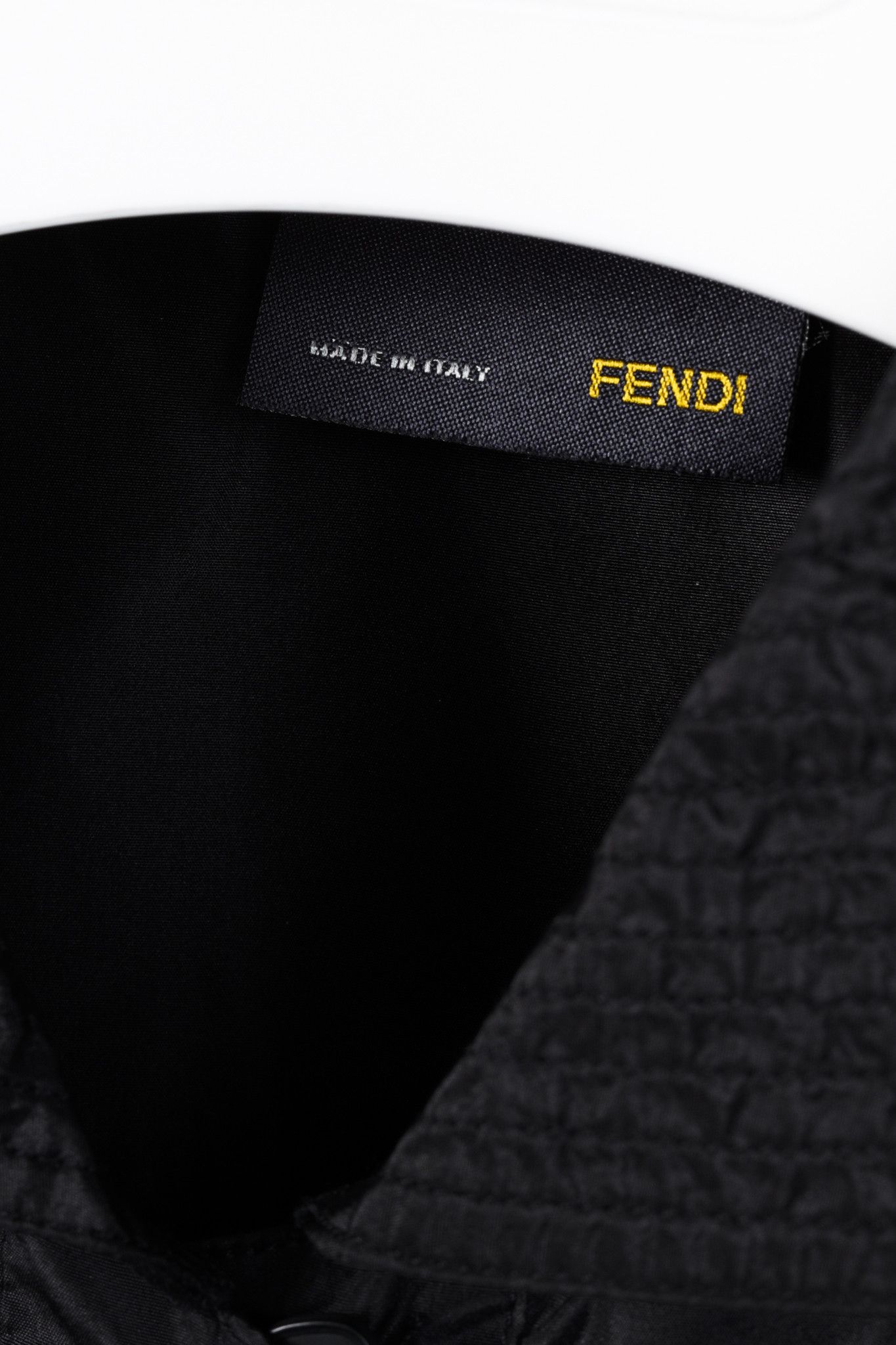 Fendi Fendi 1940s Style Black Nylon Dramatic Sleeve Blouse Size M / US 6-8 / IT 42-44 - 4 Thumbnail