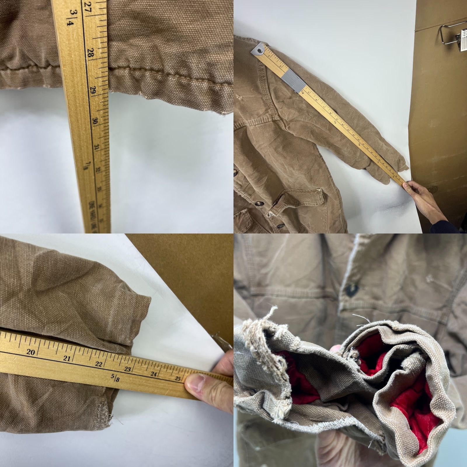Carhartt VINTAGE Carhartt Jacket Barn Workwear Mens 38 Brown Canvas Sherpa Lined 70s J97 Size US XXS / EU 40 - 8 Thumbnail