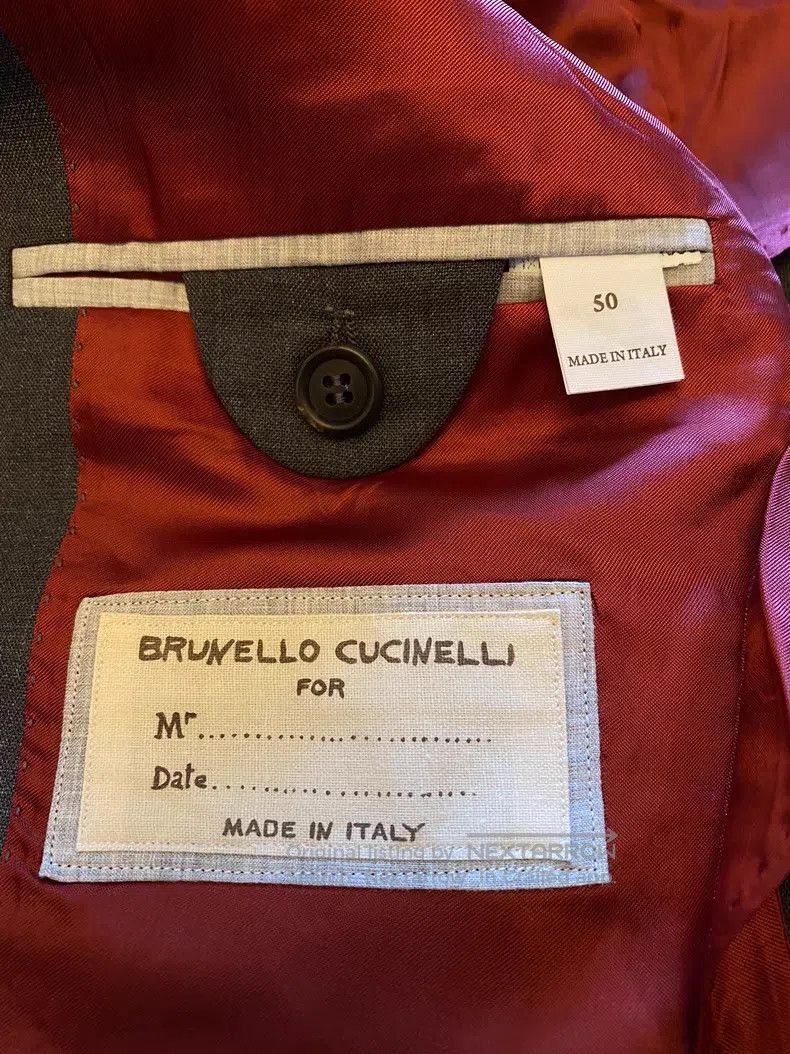 Brunello Cucinelli Brunello Cucinelli Double-breasted suit jacket Size 50L - 6 Thumbnail