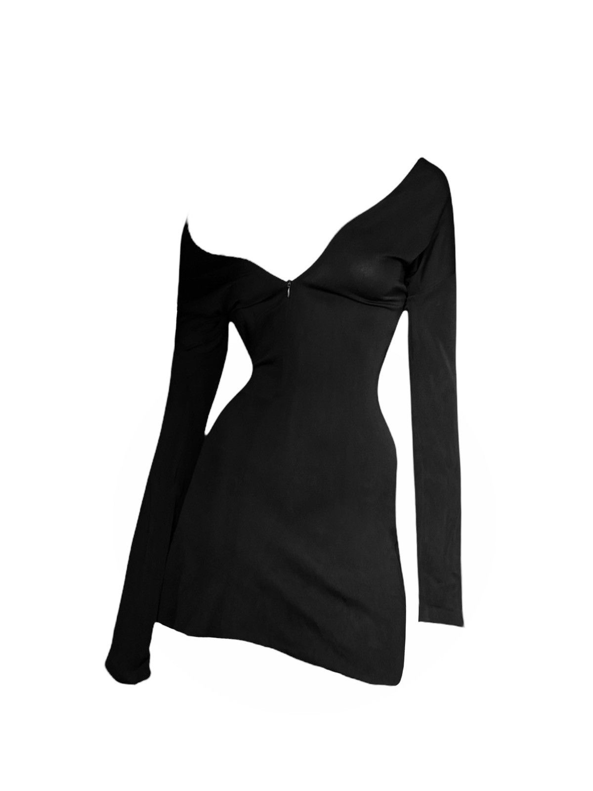 Gucci Gucci by Tom Ford 1995 Runway Convertible Black Blouse-Dress Size M / US 6-8 / IT 42-44 - 1 Thumbnail