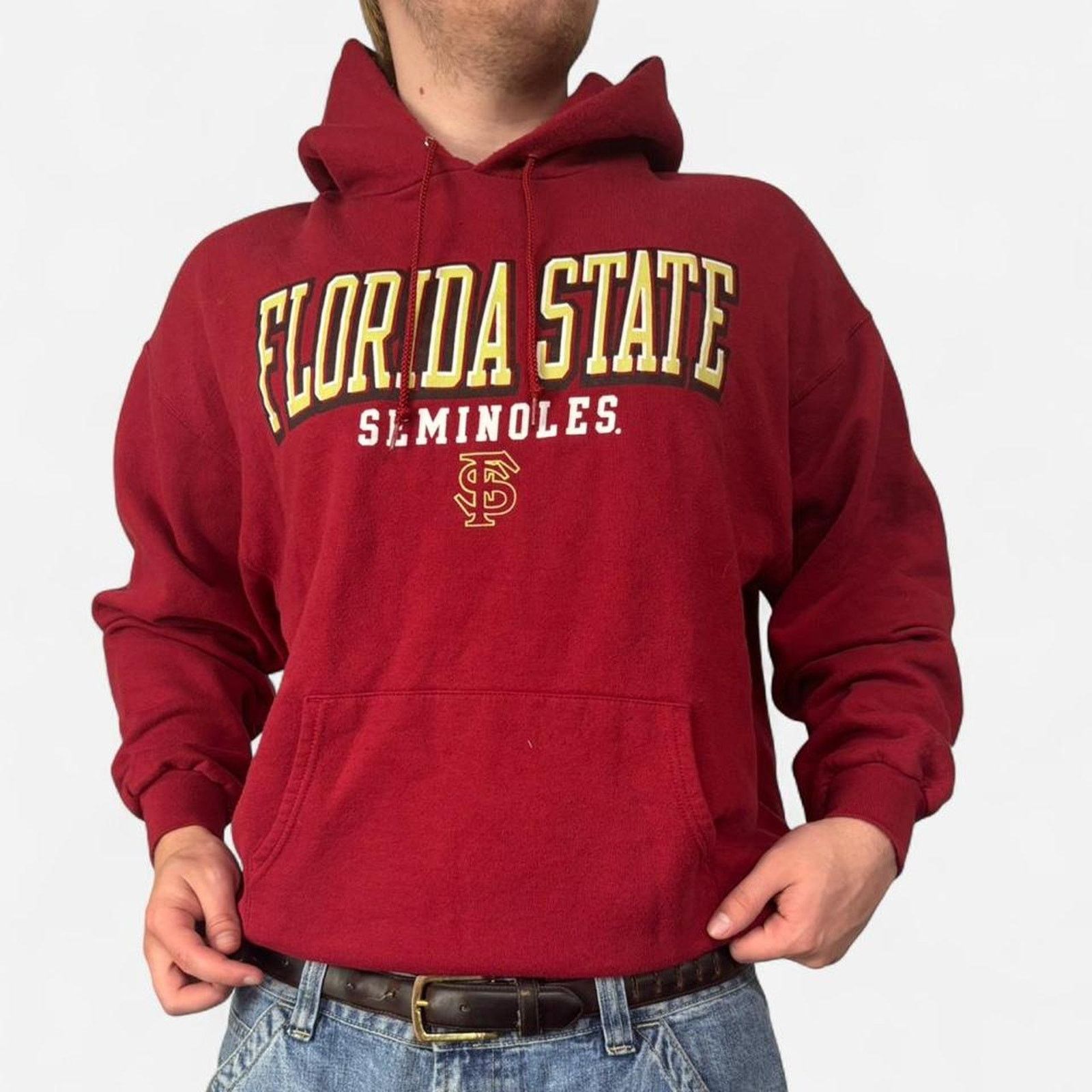 Champion Vintage Champion Florida State Seminoles red hoodie Size XL Size US XL / EU 56 / 4 - 1 Thumbnail