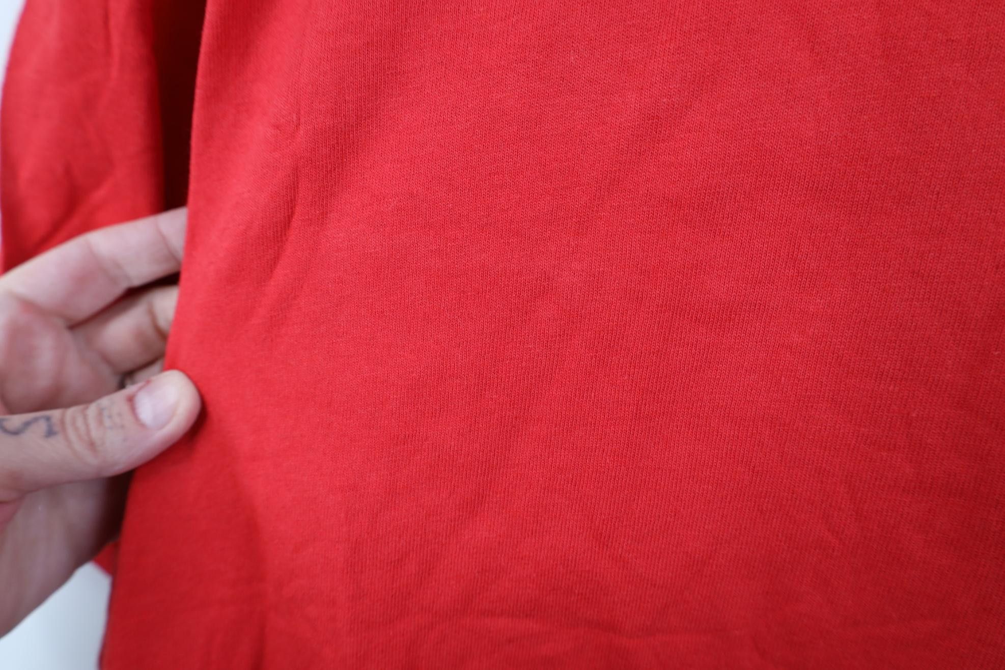 Hanes Deadstock Vintage 90s Y2K Hanes Cotton Pocket T-Shirt Red Size US XXL / EU 58 / 5 - 10 Thumbnail