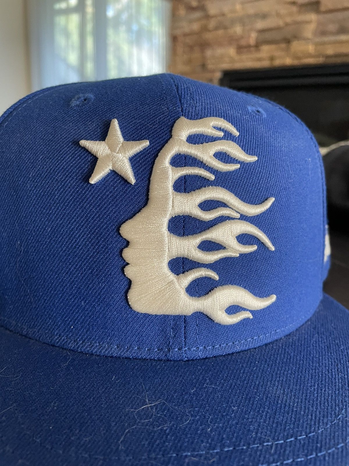 HELLSTAR HELLSTAR SZ 7 3/4 Blue Fitted Classic Logo Size ONE SIZE - 2 Thumbnail