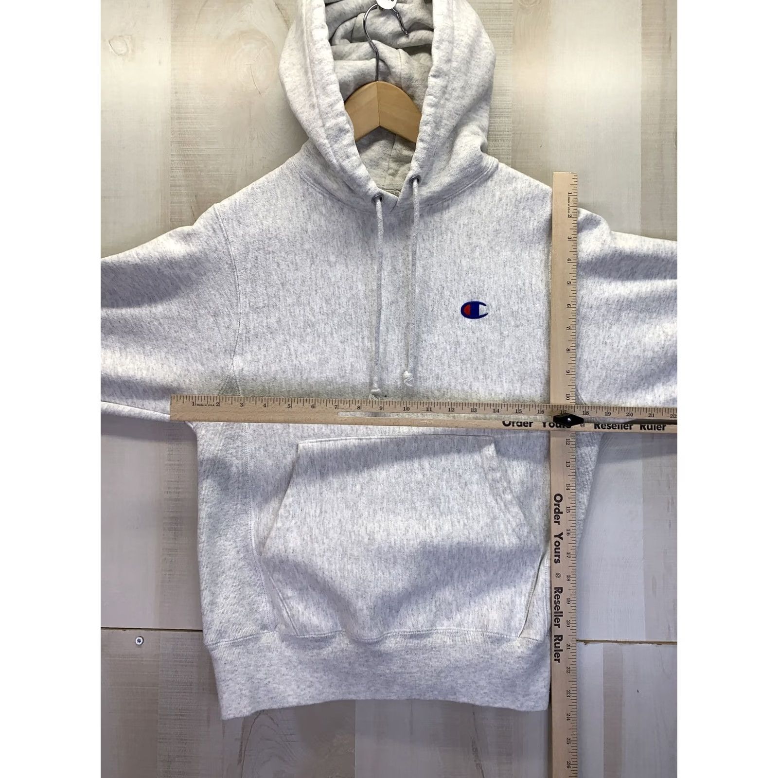 Champion VINTAGE Champion Reverse Weave Heather Grey Hoodie XS Mens/Womens Regular XS Size XS / US 0-2 / IT 36-38 - 2 Thumbnail