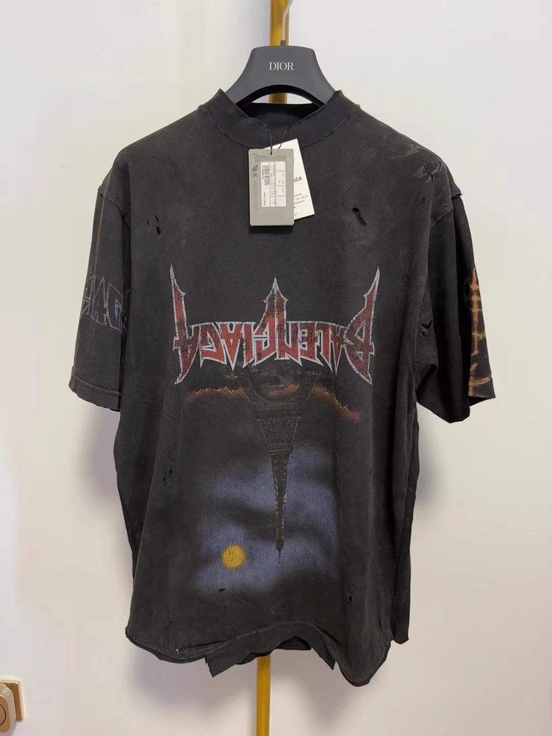 Balenciaga Balenciaga Paris Moon Upside Down T-Shirt Oversized 