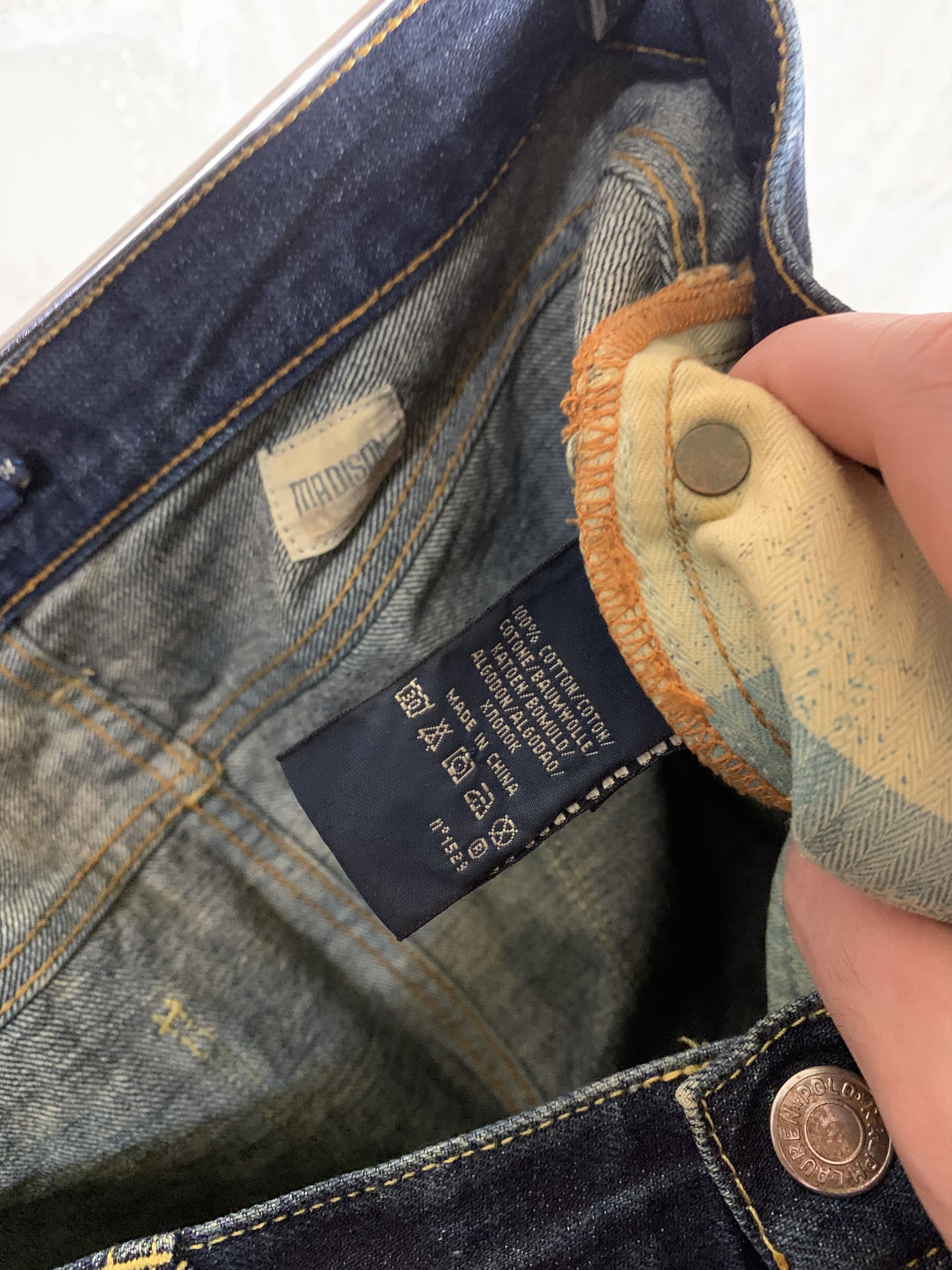 Polo Ralph Lauren VINTAGE POLO RALPH LAUREN SELVEDGE DENIM JEANS Y2K 90s RETRO Size US 31 - 6 Thumbnail