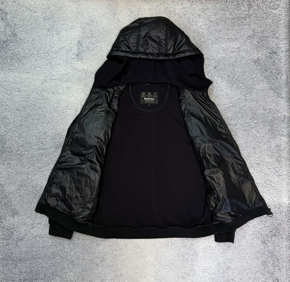 Barbour Barbour International RIC Hoodie Hybrid Jacket L Motorcycle Size US L / EU 52-54 / 3 - 11 Thumbnail