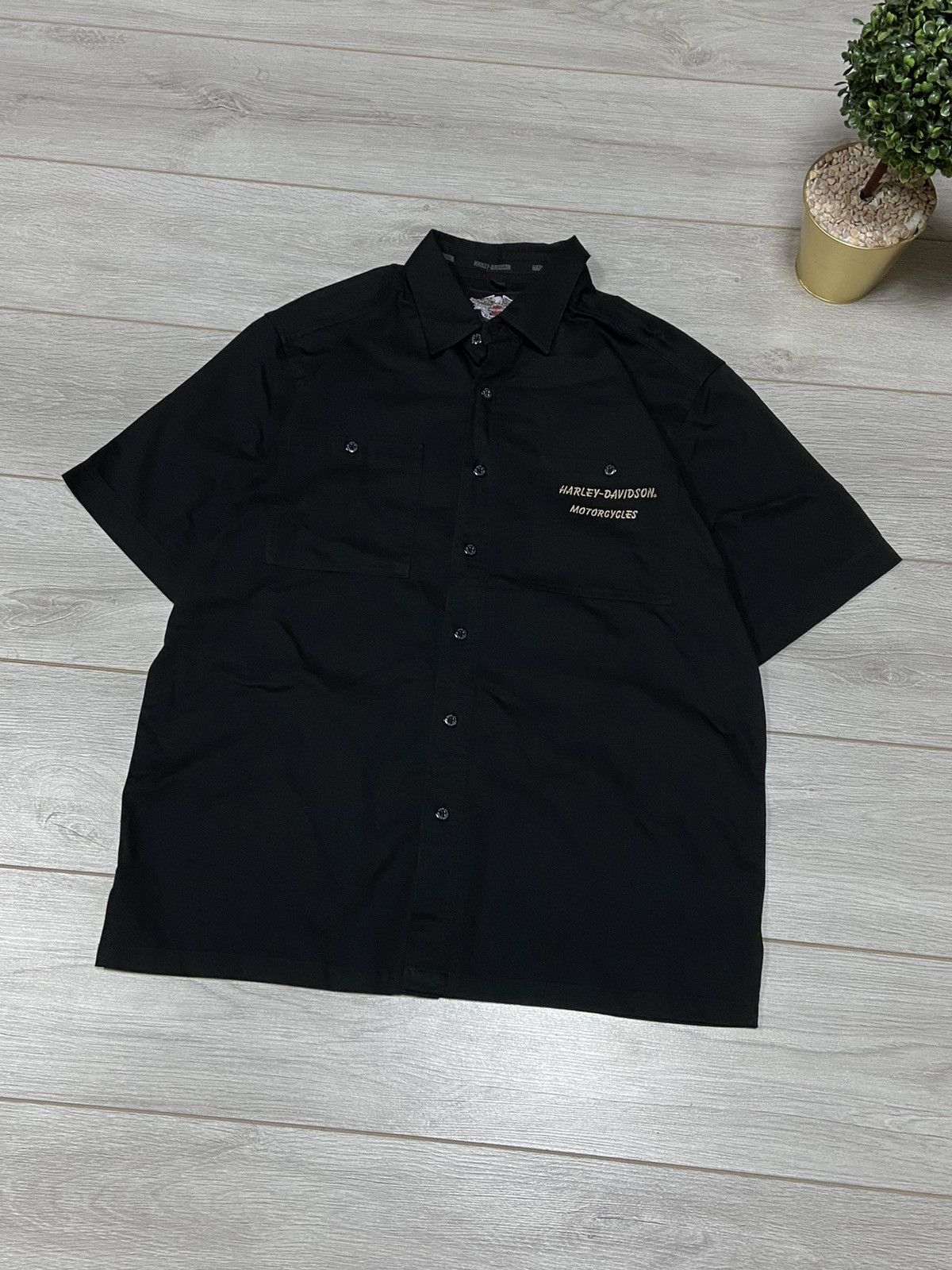 Harley Davidson Harley Davidson eagle 🦅 vintage big logo shirt buttons Size US L / EU 52-54 / 3 - 3 Thumbnail