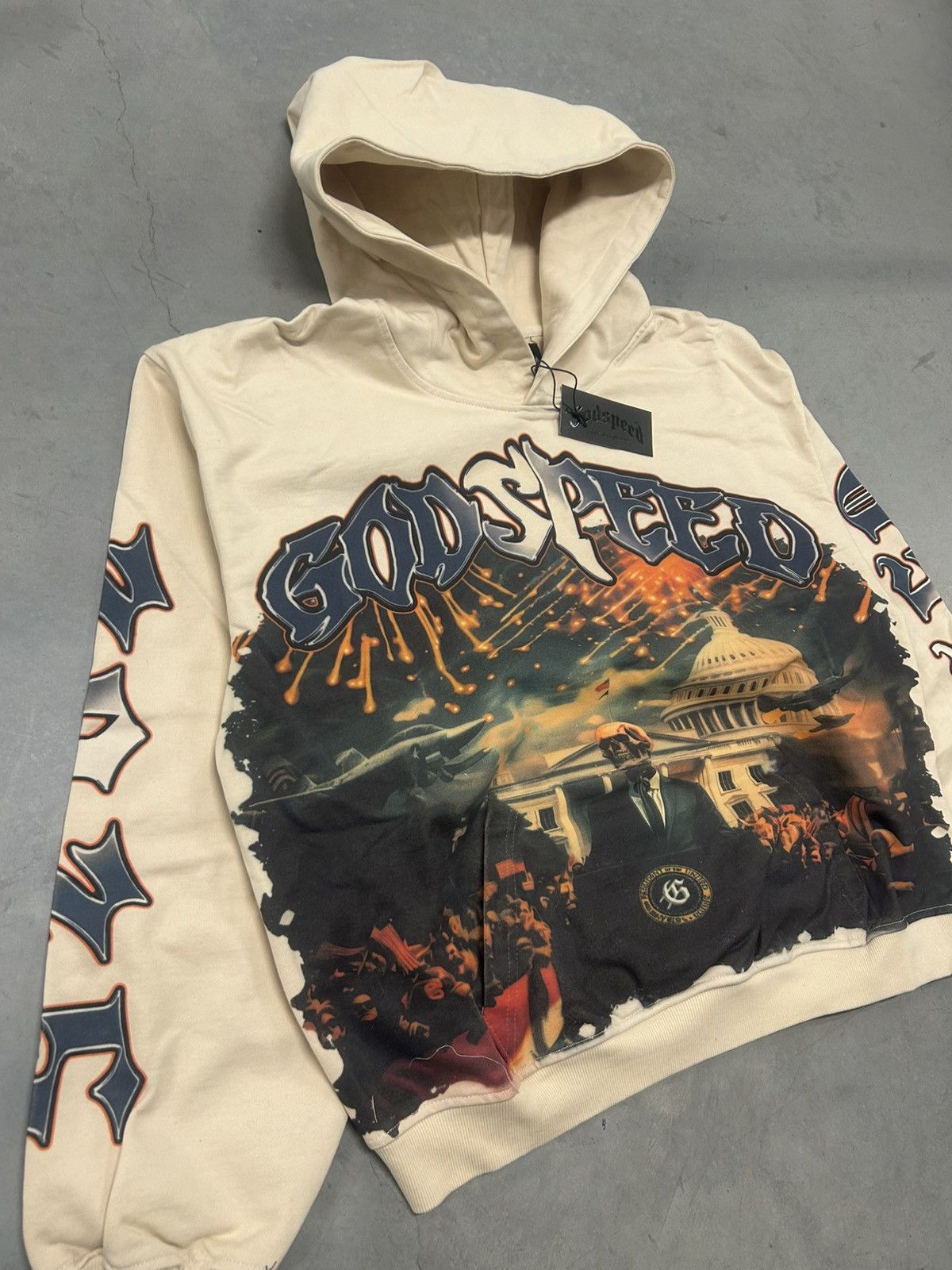 Godspeed Godspeed President R.O.R. Cream Pullover Hoodie Brand New Size US XL / EU 56 / 4 - 2 Thumbnail