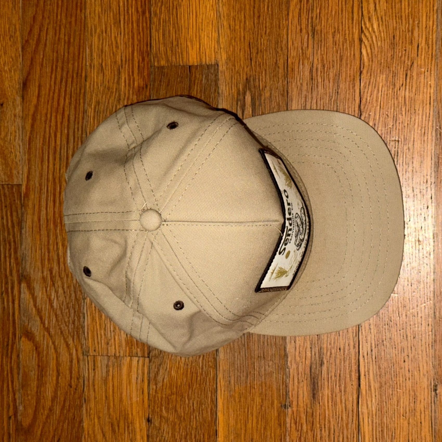 Vintage Sendero Provisions Co. Hat Cap Snap Back Patch Rattlesnake Desert Outdoors Mens One Size Beige Outdoor Baseball Cap Hat Size ONE SIZE - 4 Thumbnail